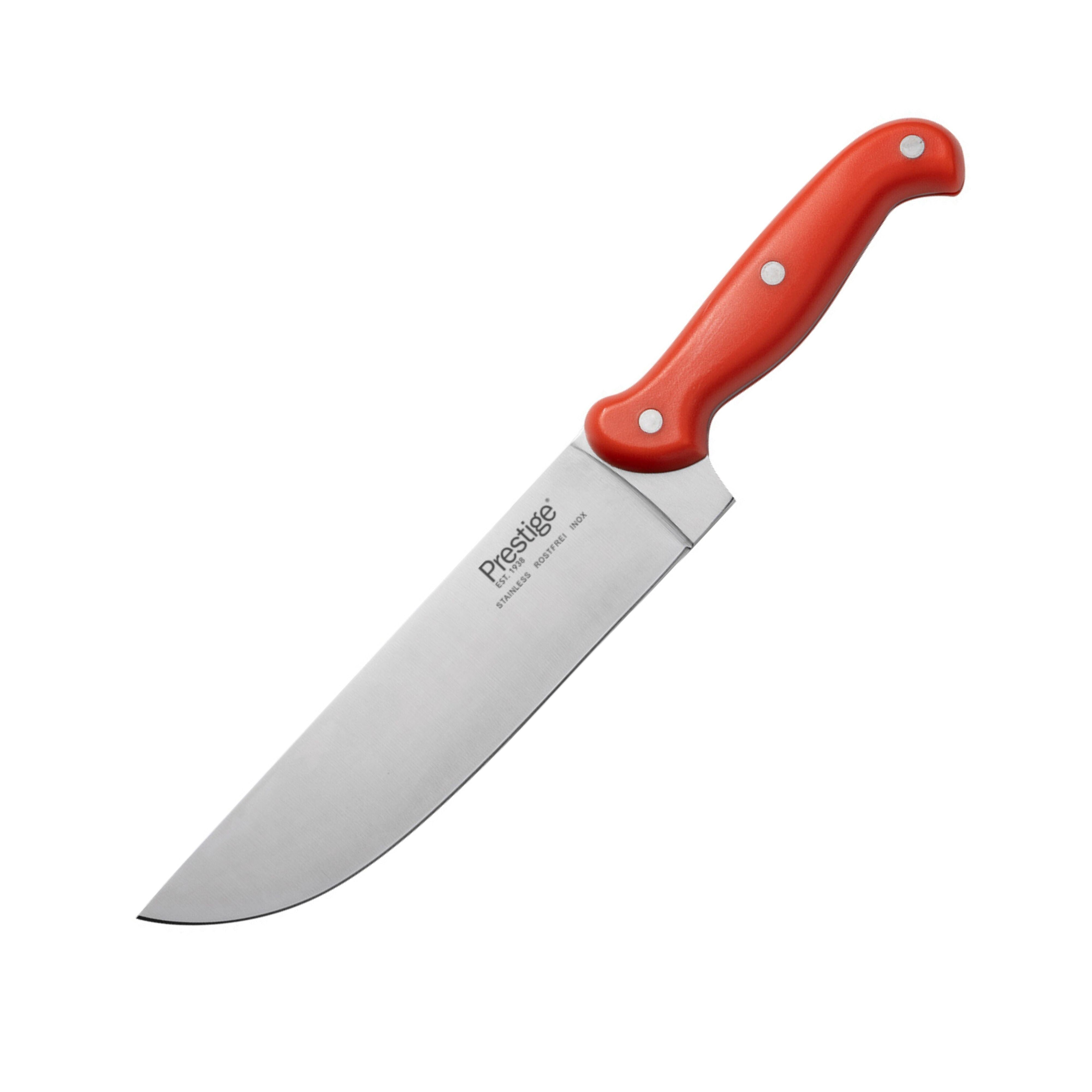 Prestige Professional Butcher Knife 8 inch - Red | Carving Slicing Meat Knife | PR49346