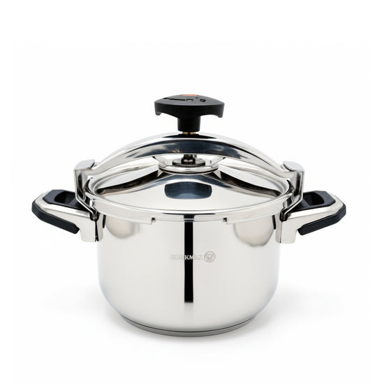 Korkmaz Pressa Stainless Steel Pressure Cooker 7L | Aluminium Capsul Base Turkish Pressure Cooker with Heavy Lid | Induction Base Cooker