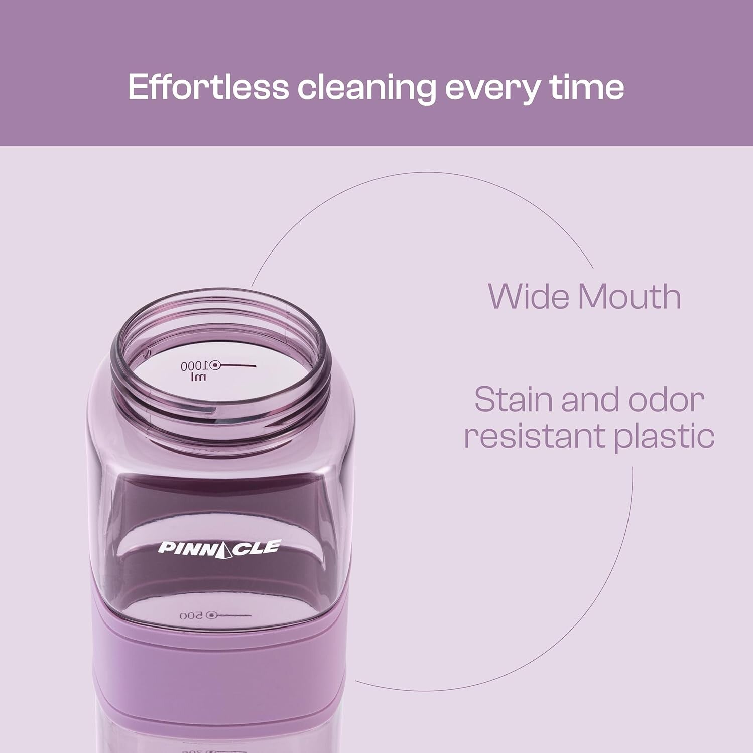 Pinnacle Piccolo Hydration Bottle (1 L, Lavender) | WPHY L-1032