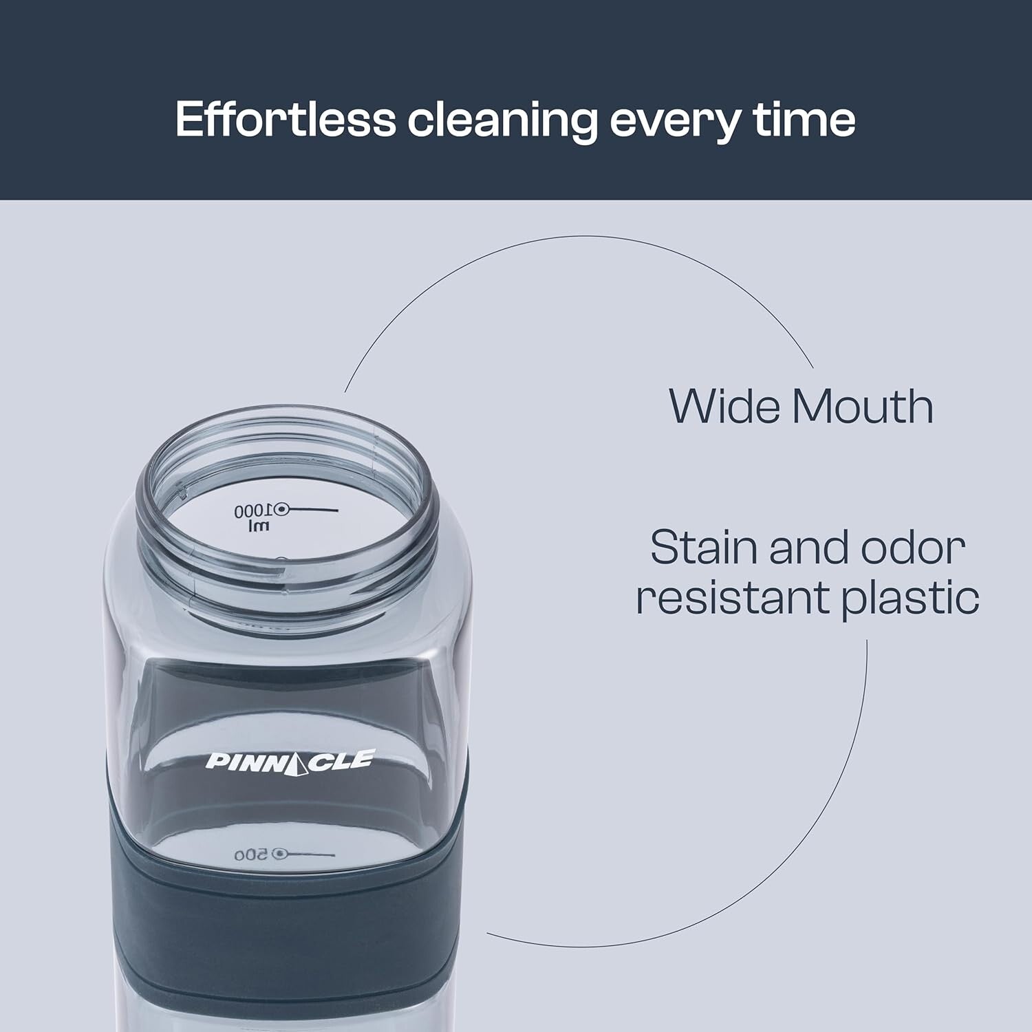 Pinnacle Piccolo Hydration Bottle (1 L, Navy Blue) | WPHY B-1030