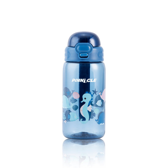 Pinnacle Promist Water Bottle for Kids With Straw & carrying strap - 600ML - Blue | WPHY B-1021