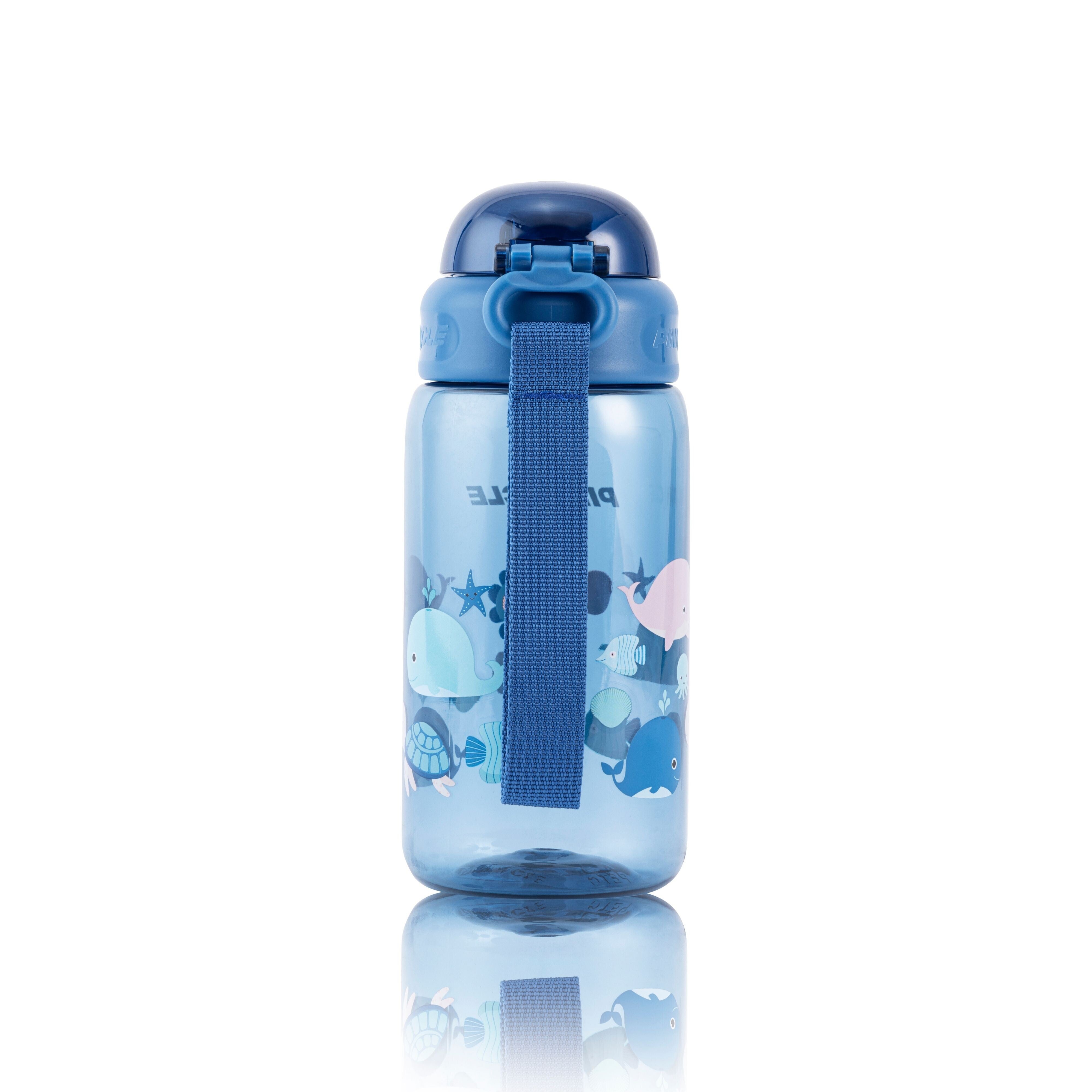 Pinnacle Promist Water Bottle for Kids With Straw & carrying strap - 600ML - Blue | WPHY B-1021