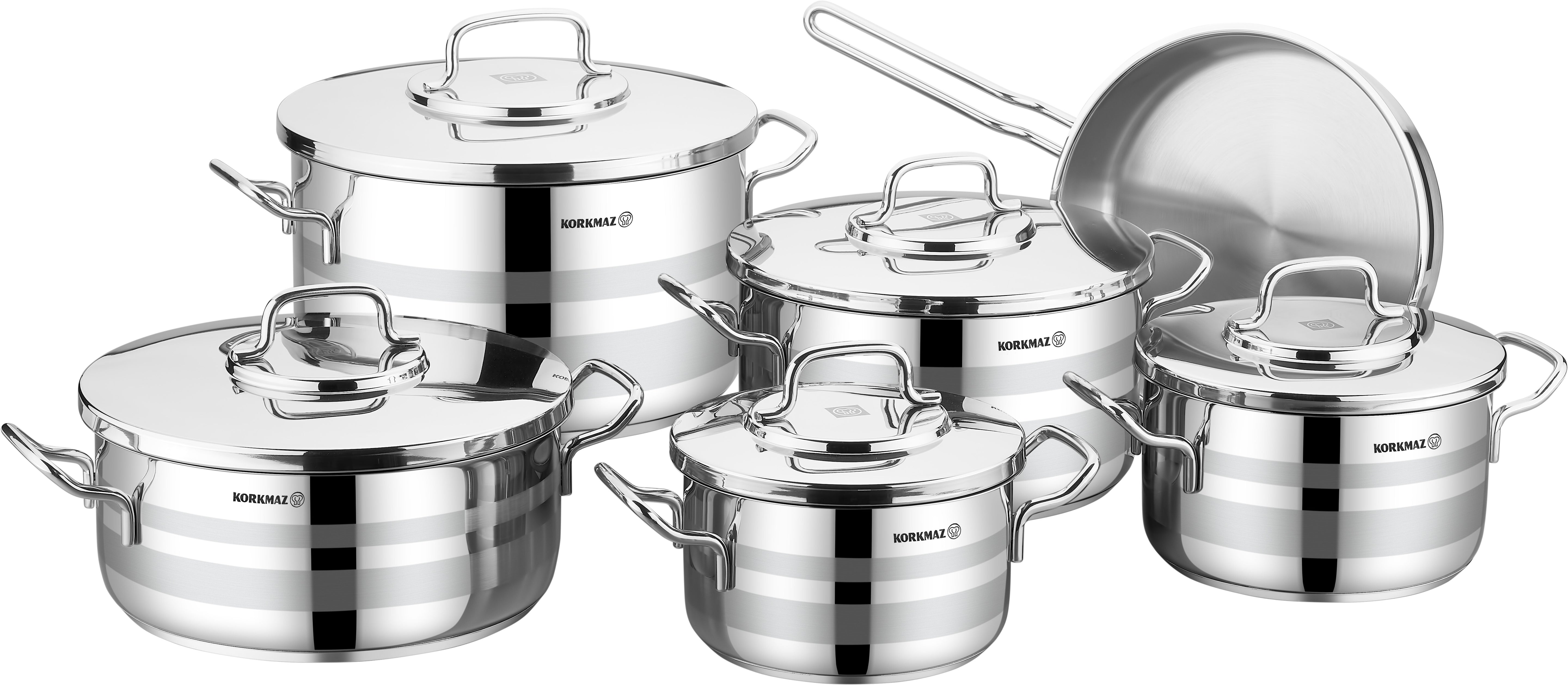 Korkmaz Astron 11Pcs Cookware Set
