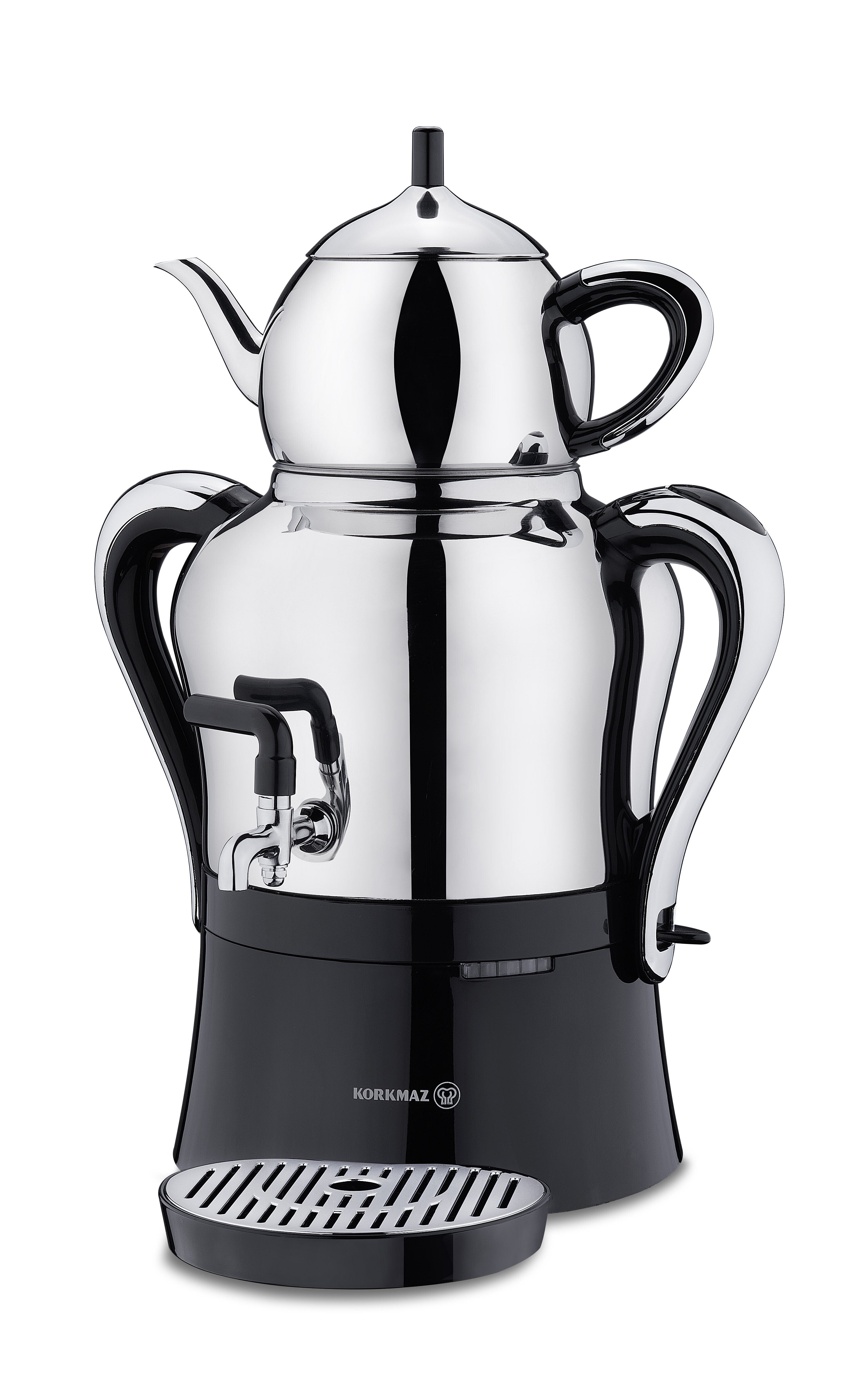 Korkmaz Caykolik-2 Samovar Inox/Chrome