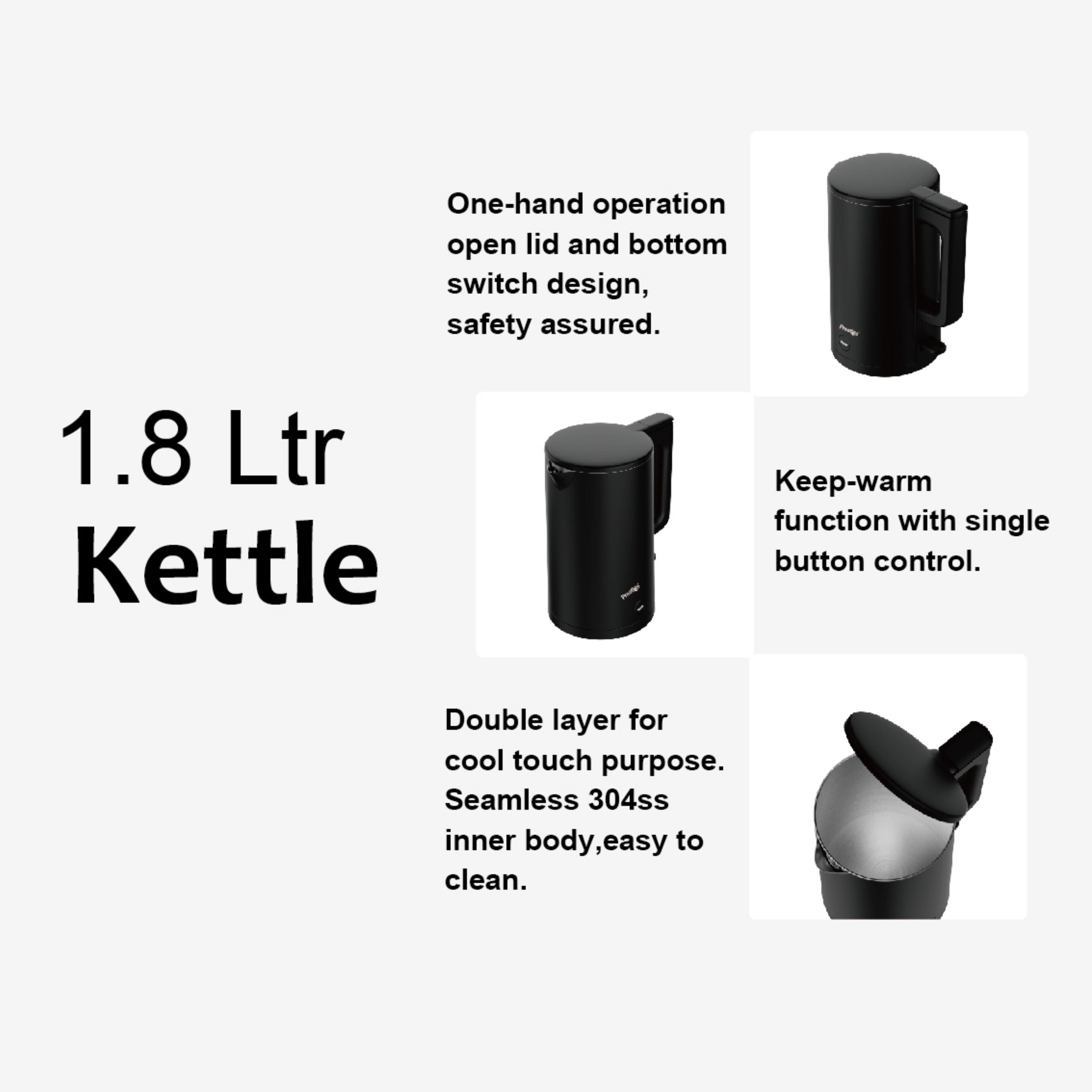 Prestige Electric Kettle 1.8L/1500W | PR54934