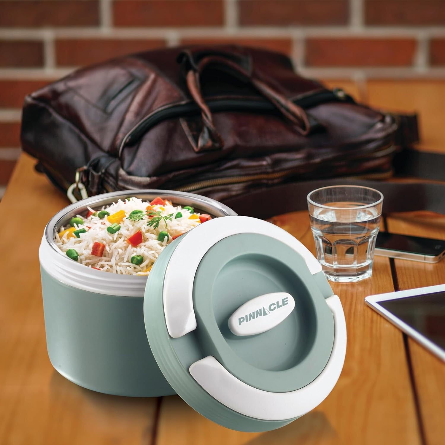 Winsor Pinnacle Prime Portable Insulated Lunch box 600Ml - Blue | Grey | Green - WPR2004