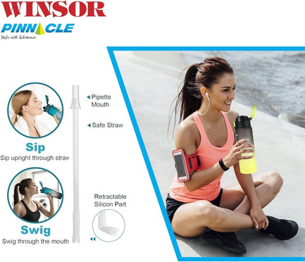 Winsor Pinnacle Wave Hydration Bottle 1000 Ml | Blue - WPHY-B-1016