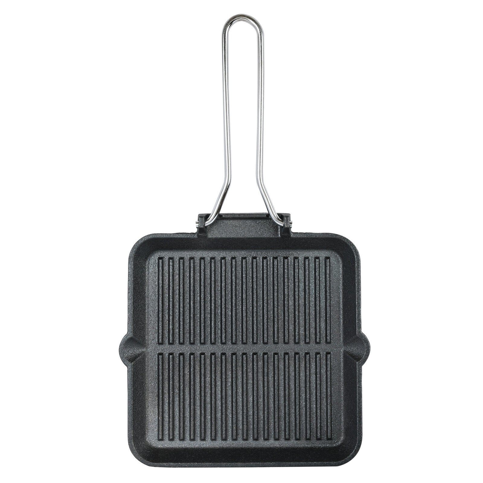Prestige Cast Iron Chargriller 24 cm | Portable Small Charcoal Grill and Tabletop Cast Iron Skillet | PR15862