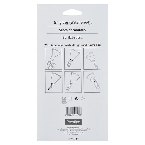 Prestige Icing Bag 6 Nozzles | PR9657