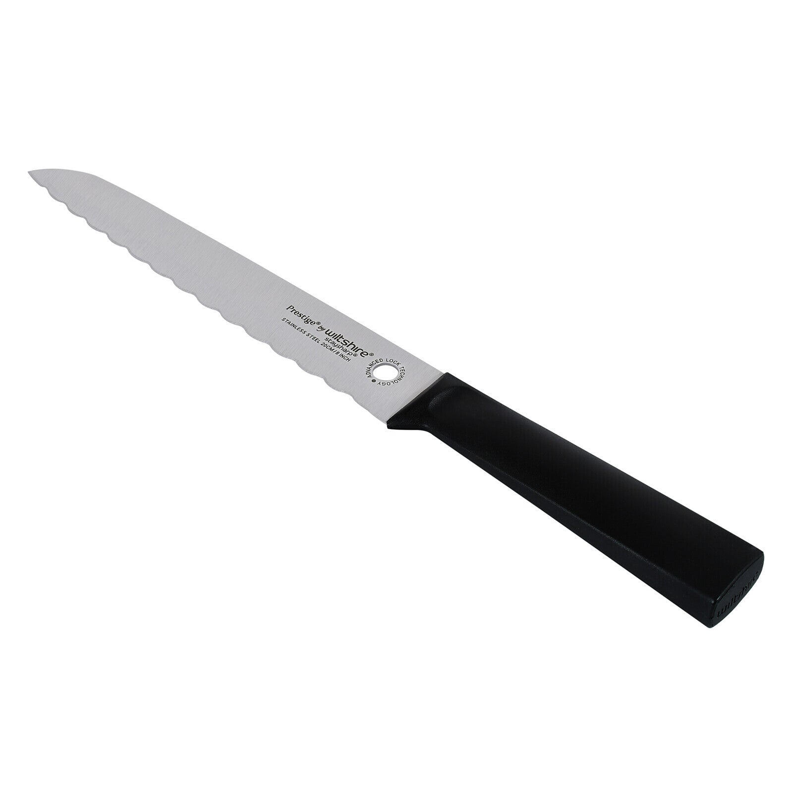 Prestige Staysharp Bread Knife 20Cm | Wiltshire Stainless Steel Material Sandwich Knife with Built-in Sharpner | PR1969 - Muilticolor