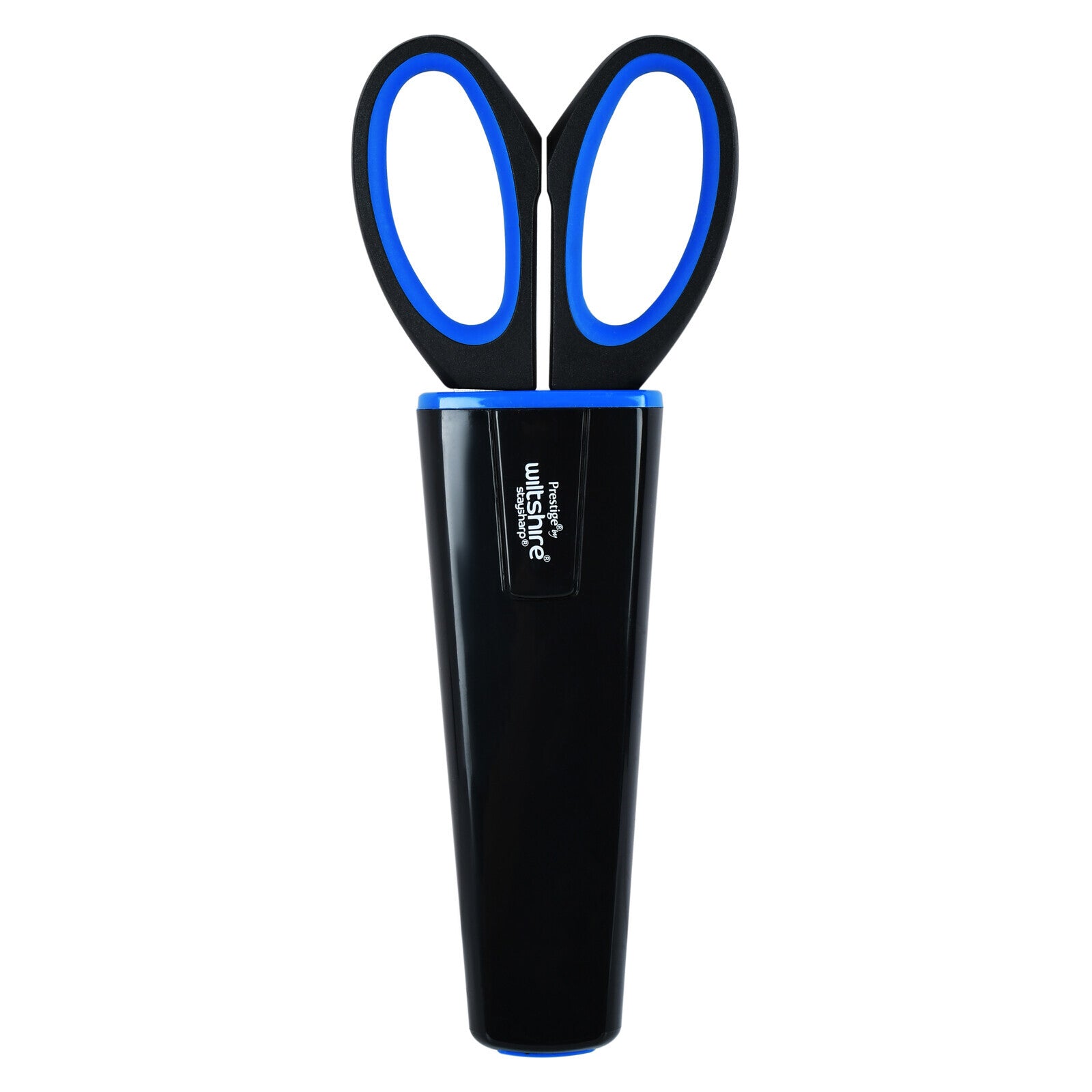 Prestige Staysharp Kitchen Scissors | Wiltshire Stainless Steel Material Scissors with Built-in Sharpner | PR1966 - Blue