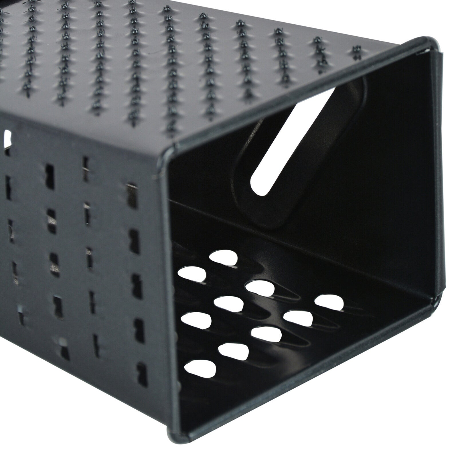 Prestige Stainless Steel Mini Box Grater|Sturdy and durable|Soft grip handle| Black - PR50153