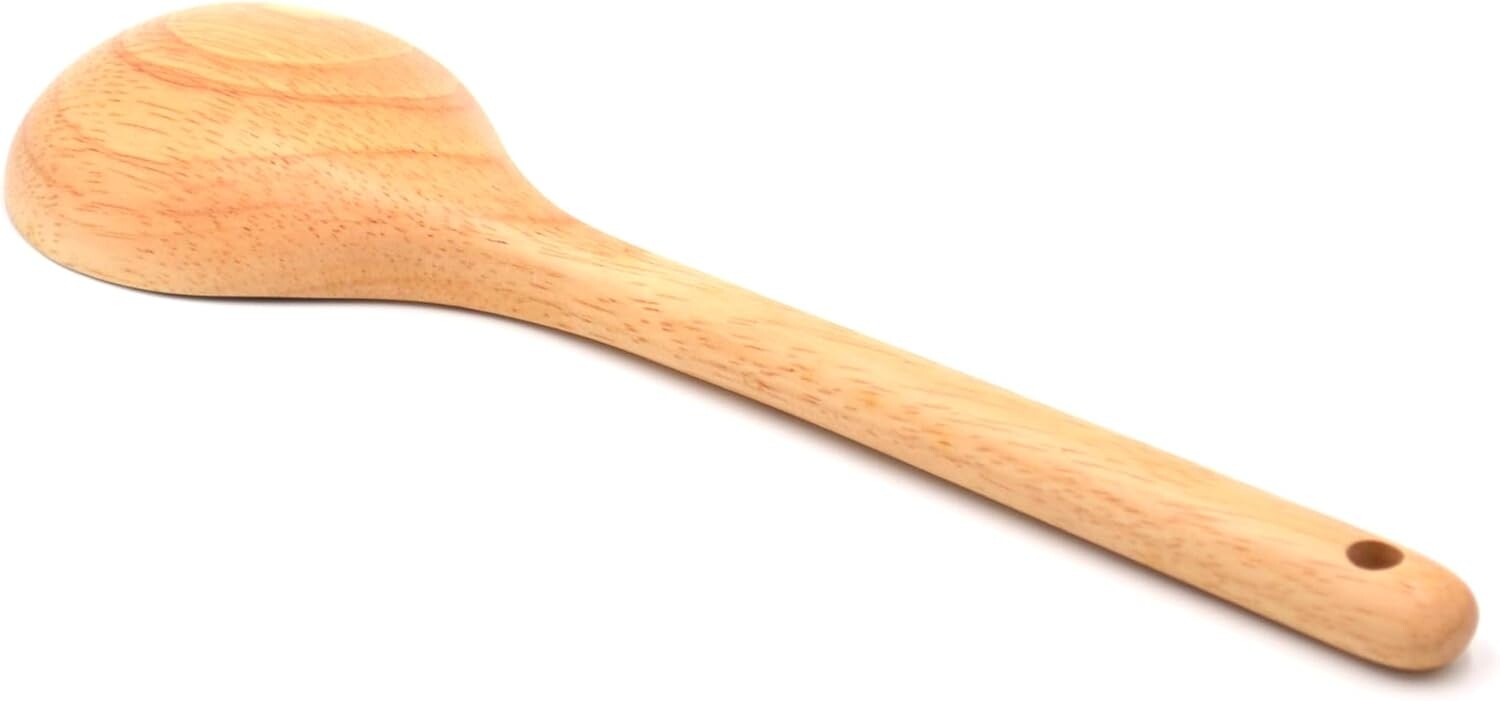 Prestige Solid Spoon Set | Quality Kitchen Utensils for Cooking & Serving | 2-Piece Wooden Spoon Kit | PR48875