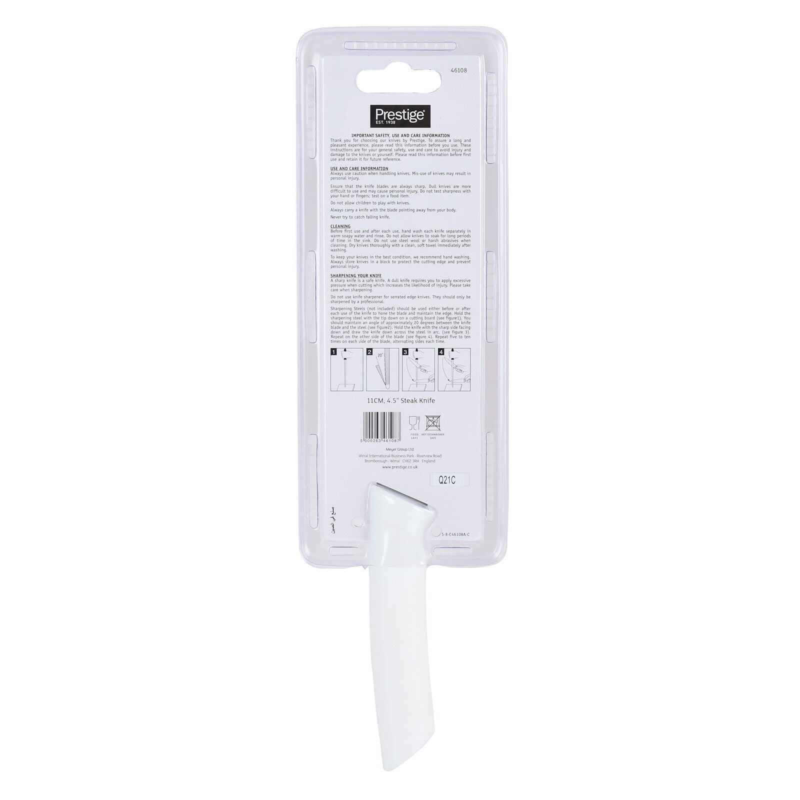 Prestige Basic Advance Steak Knife 11cm | White - PR46108