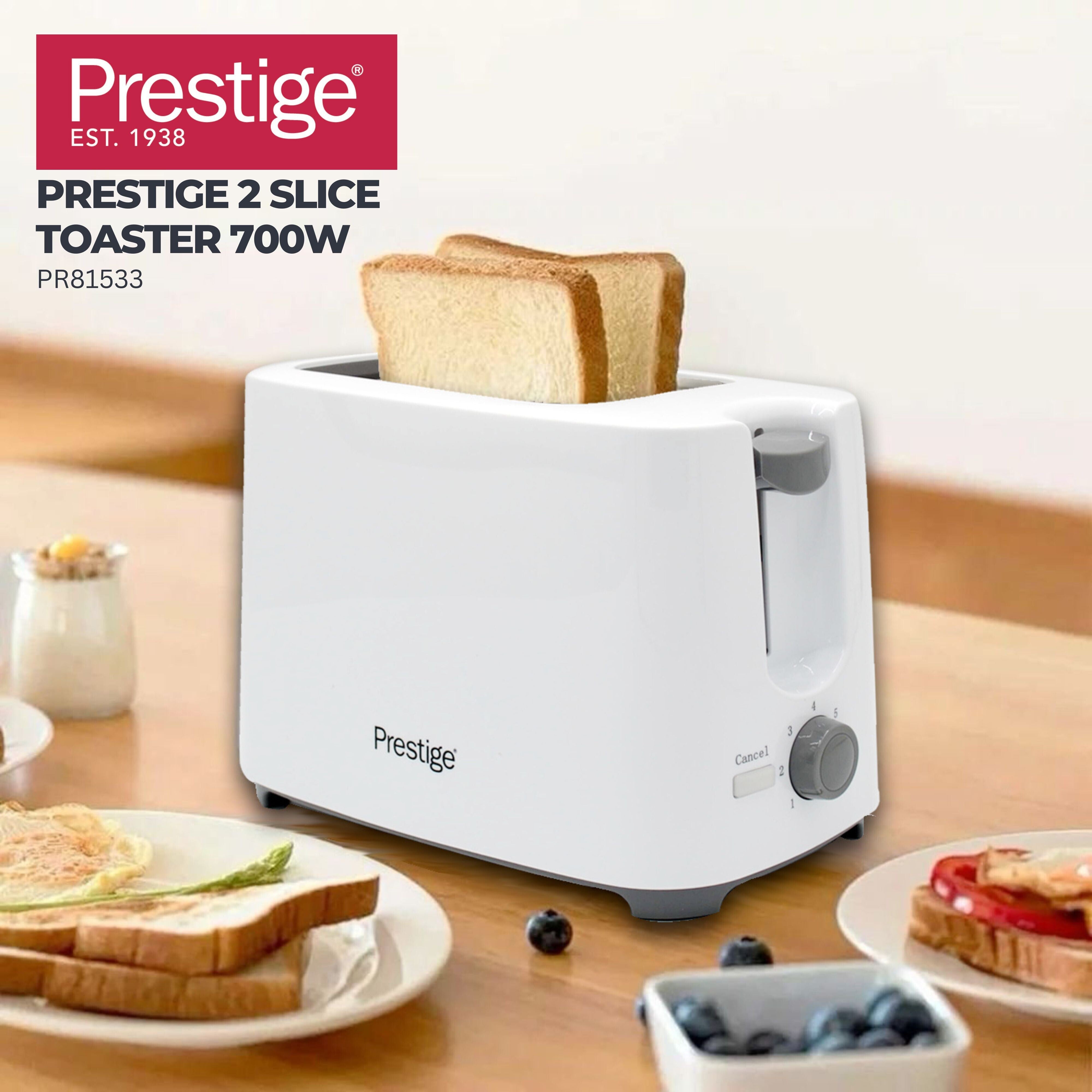 Prestige 2 Slice Toaster - 700W - White Color | PR81533
