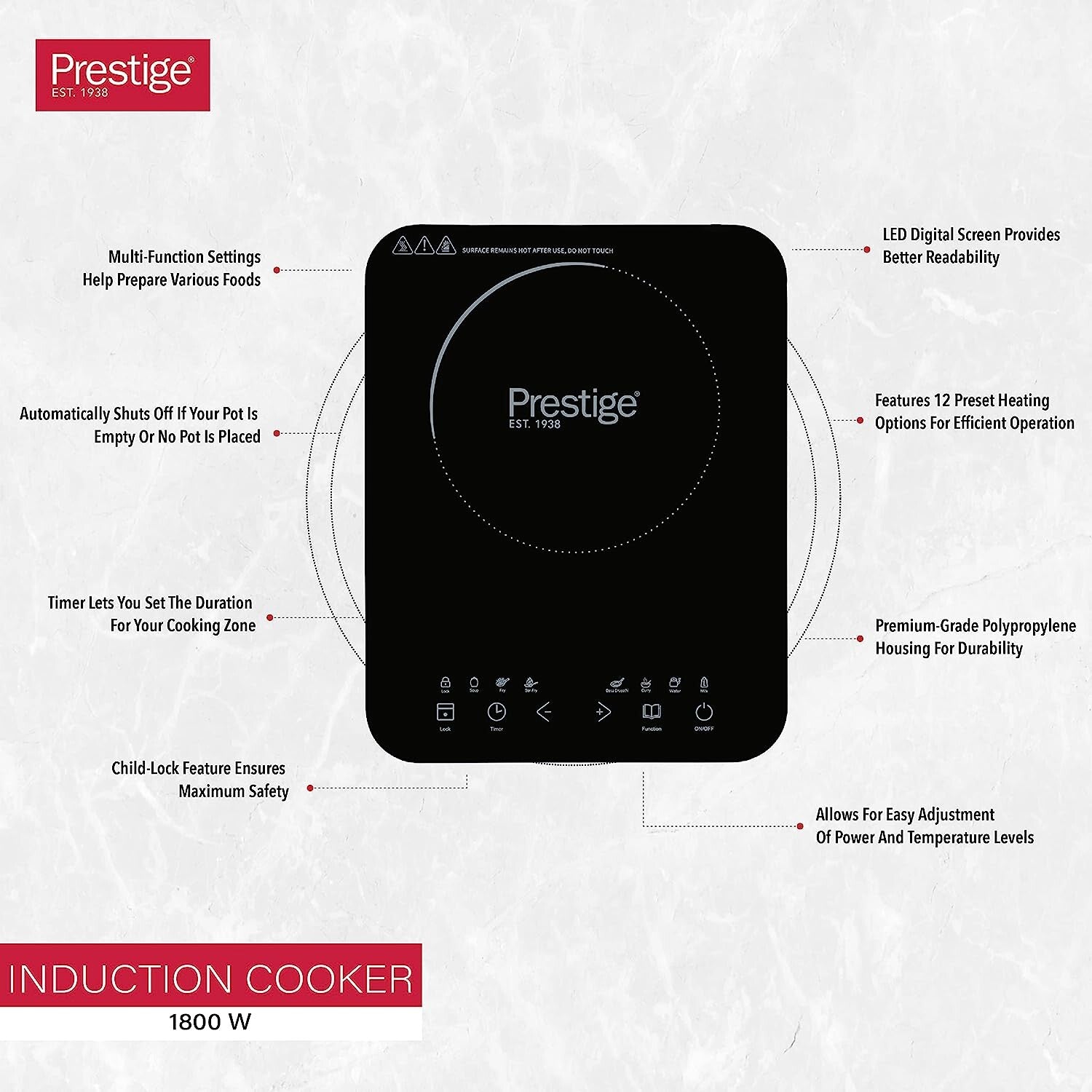 Prestige Smart Cook Induction Cooktop | PR50352