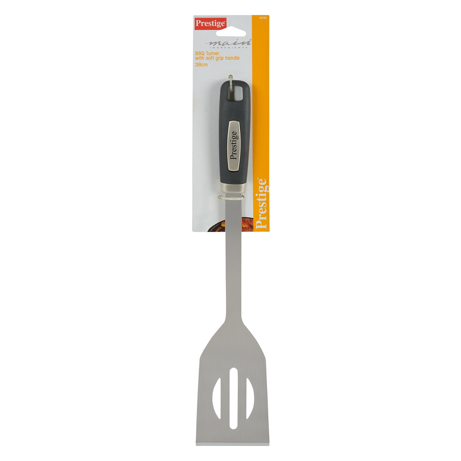 Prestige BBQ Turner with Soft Grip Handle | Silver - PR42102