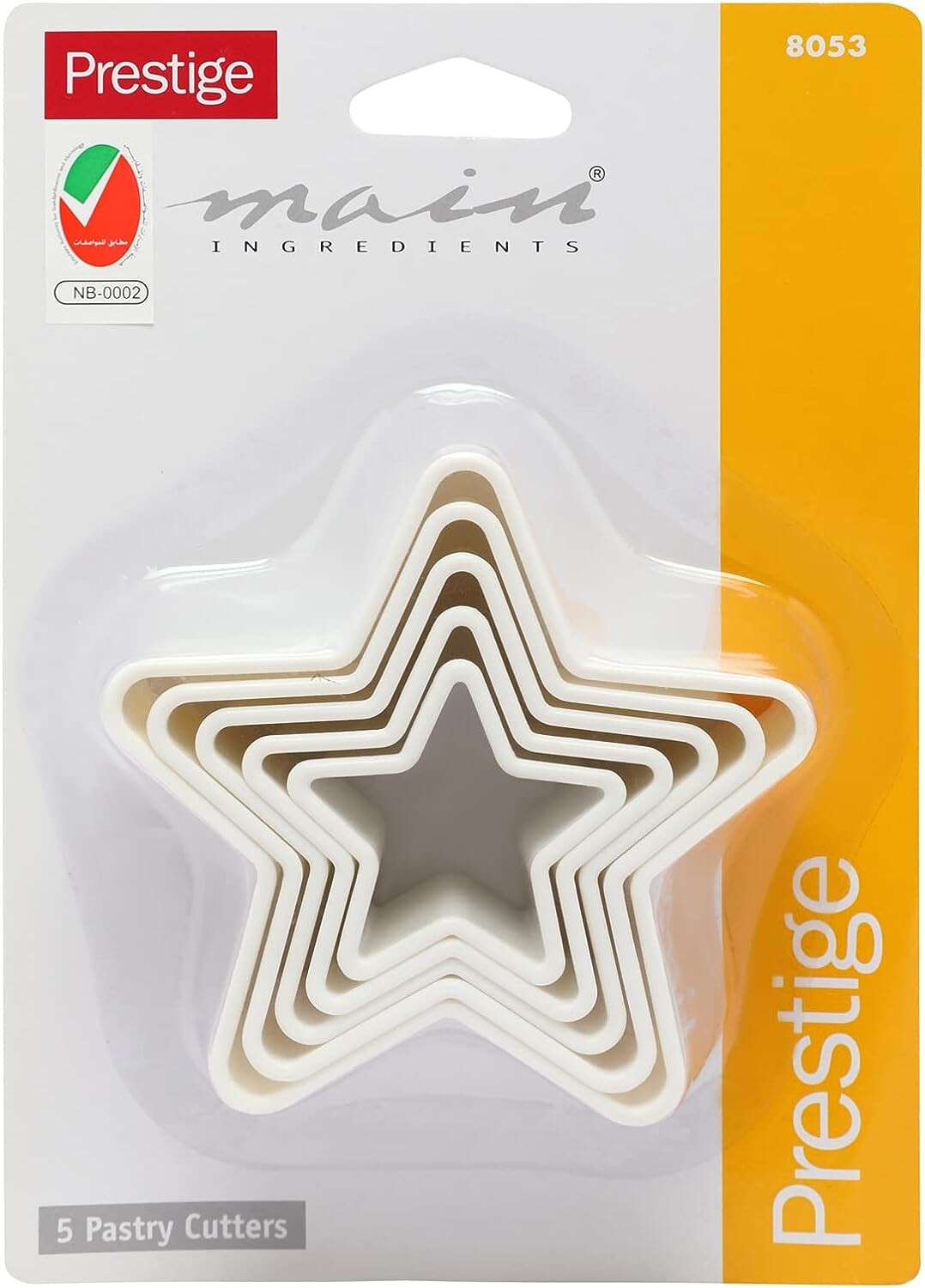 Prestige Star Shape Pastry Cutter Set of 5 | PR8053