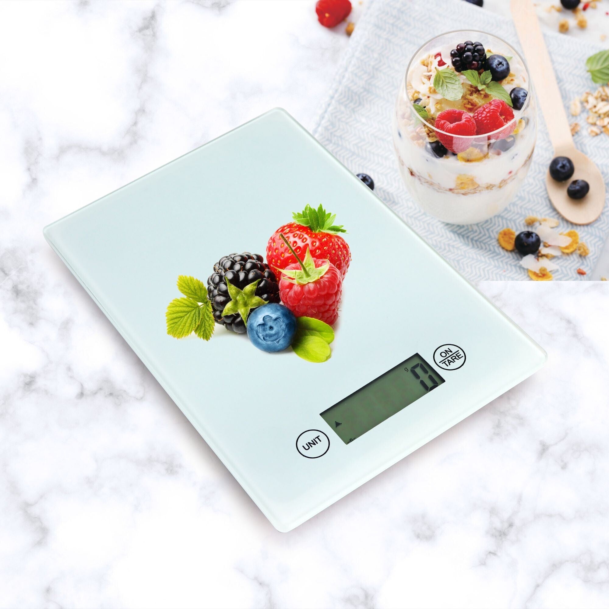 Prestige Digital Kitchen Scale LCD Display - White | PR81005