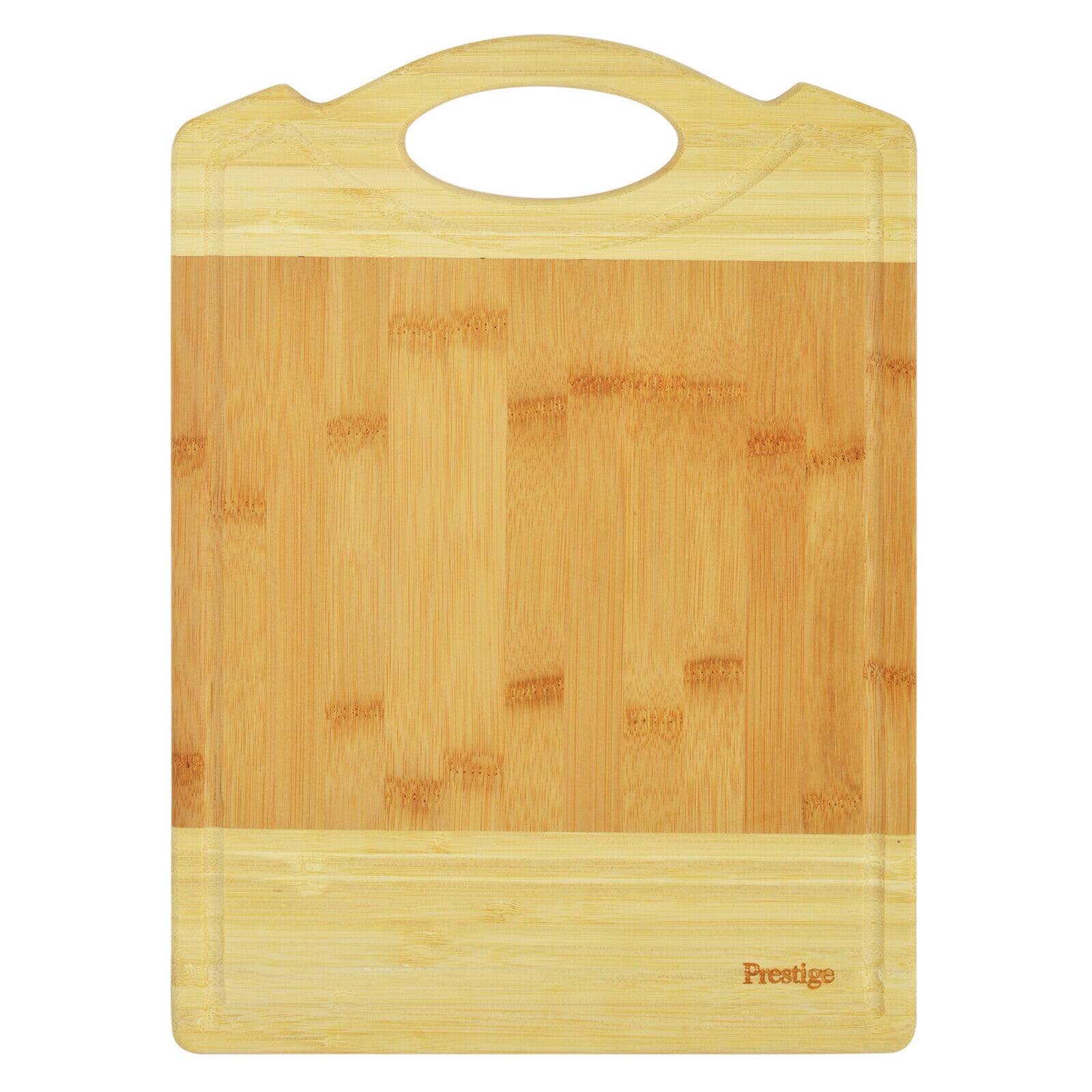Prestige Bamboo Cutting Board – Large Natural Brown Chopping Board for Kitchen, Fruits, Vegetables & Cheese – Eco-Friendly | Brown - PR42451