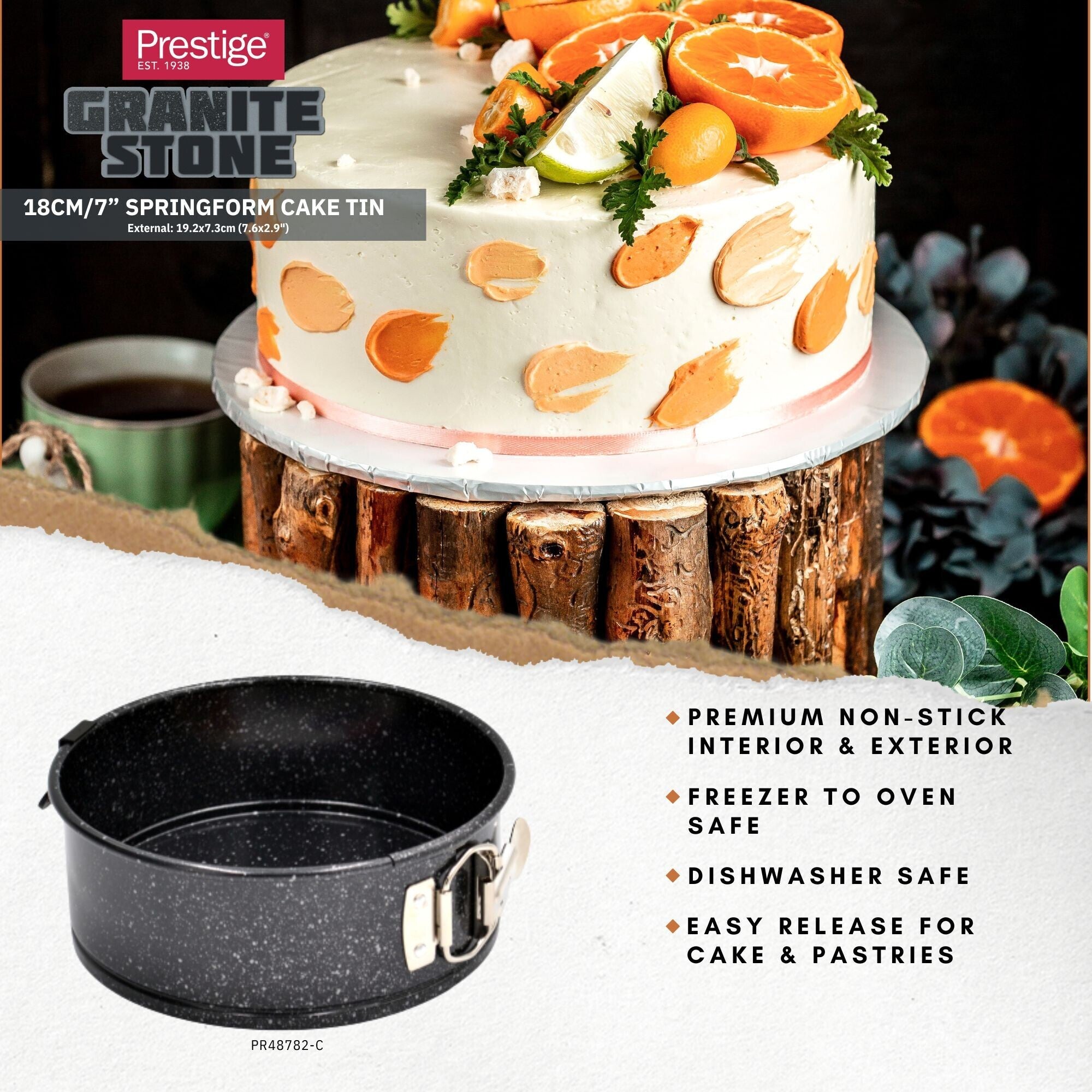Prestige Granite 7" Springform Cake Tine | PR48782