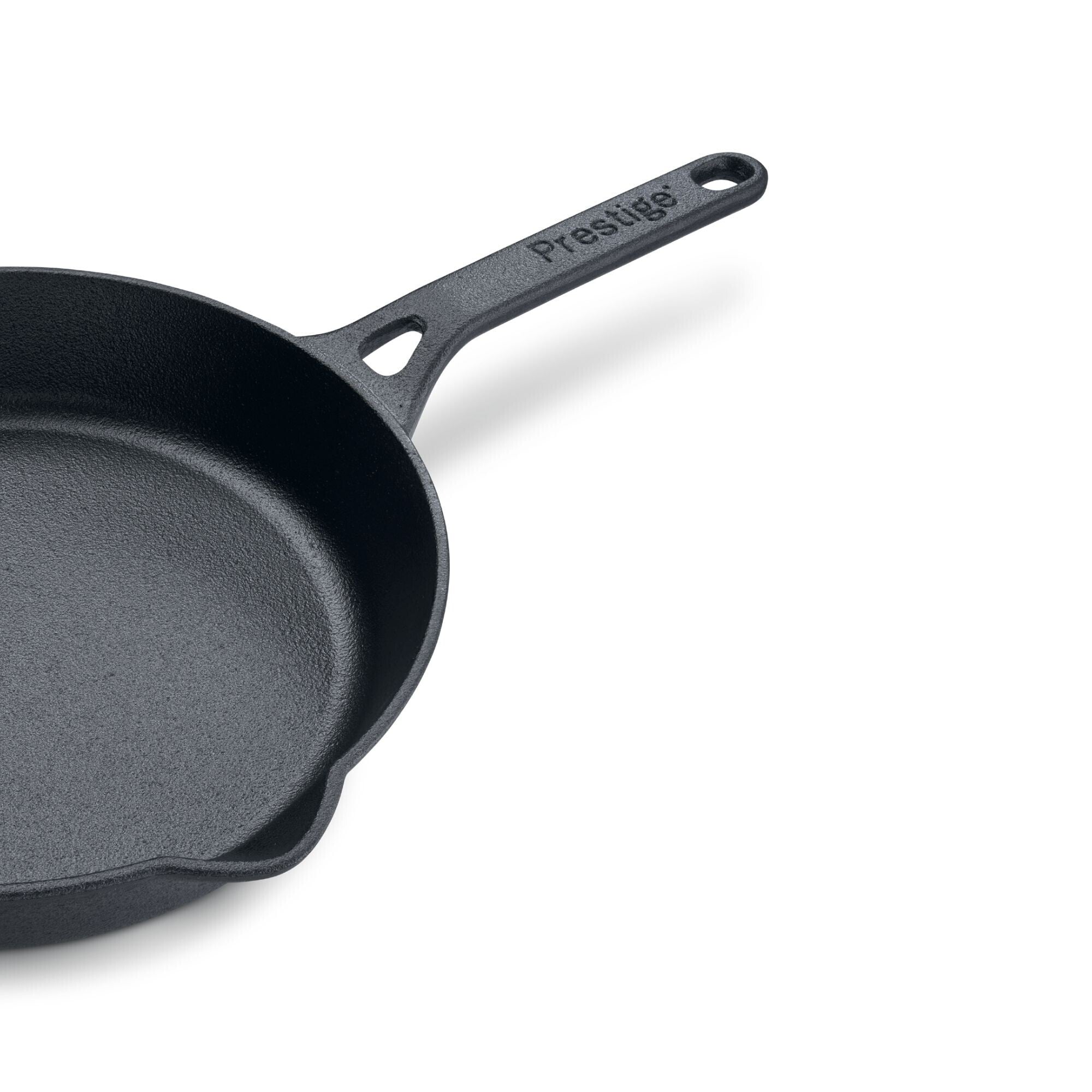 Prestige Pre-Seasoned Pre-Seasoned Cast Iron Cookware Set - 20Cm & 24Cm Frypan | Black - PR49082