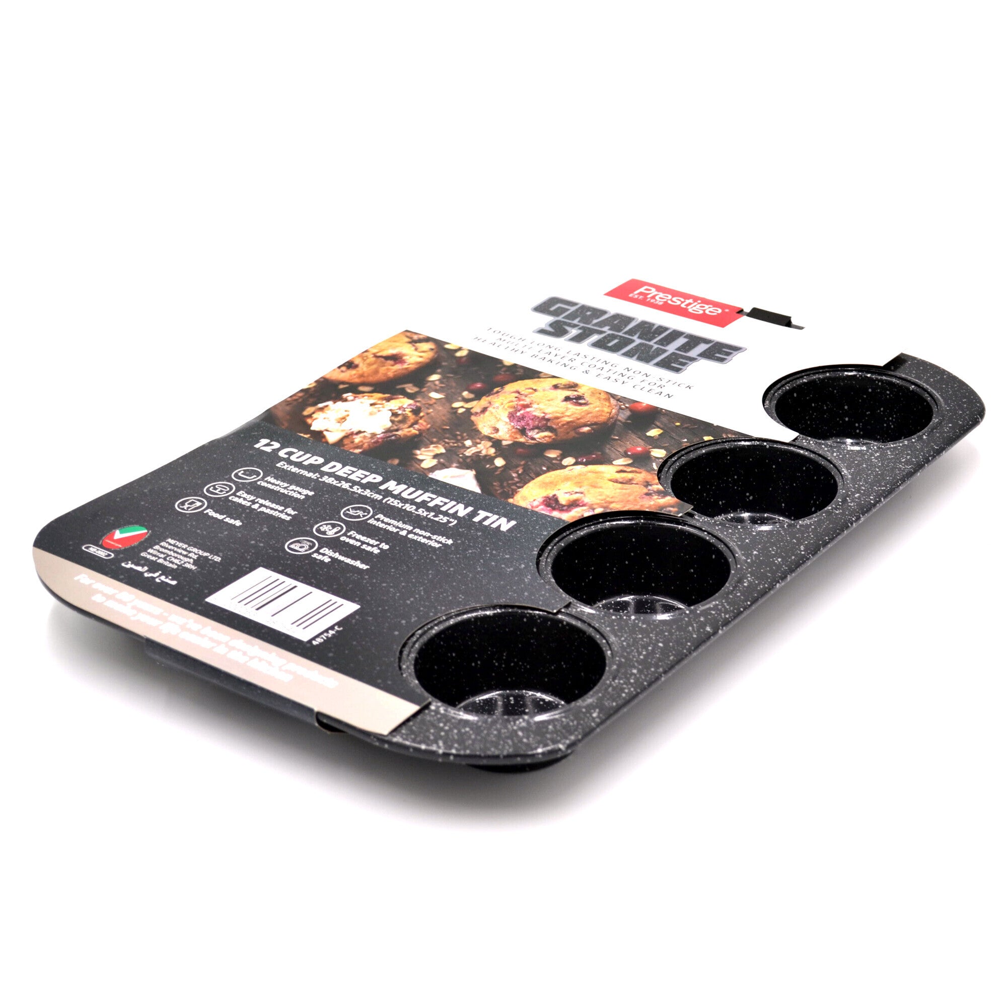 Prestige Granite 12 Cup Deep Muffin Tin | PR48754