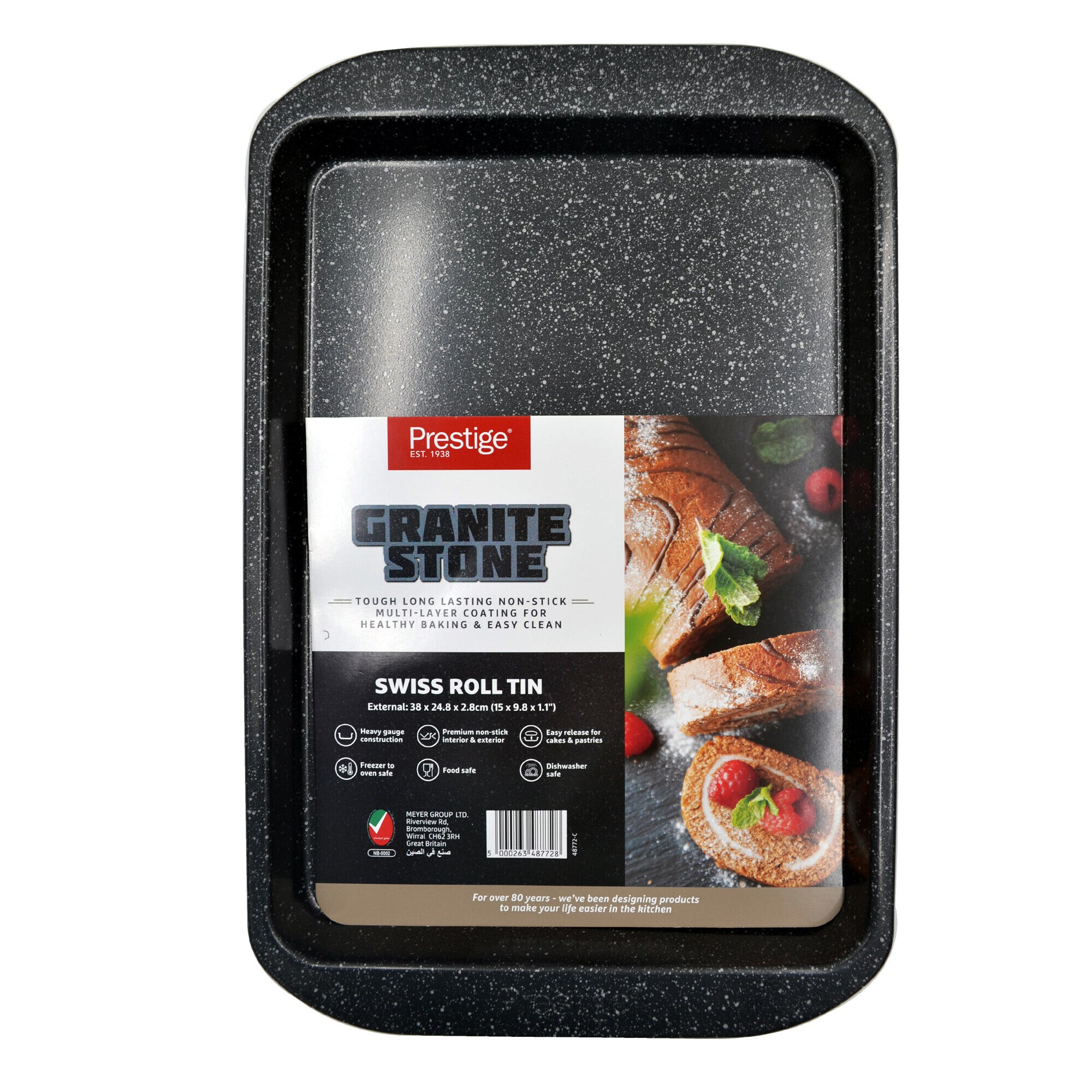 Prestige Rectangular Baking Tray with Nonstick Granite Stone Coating | PR48772