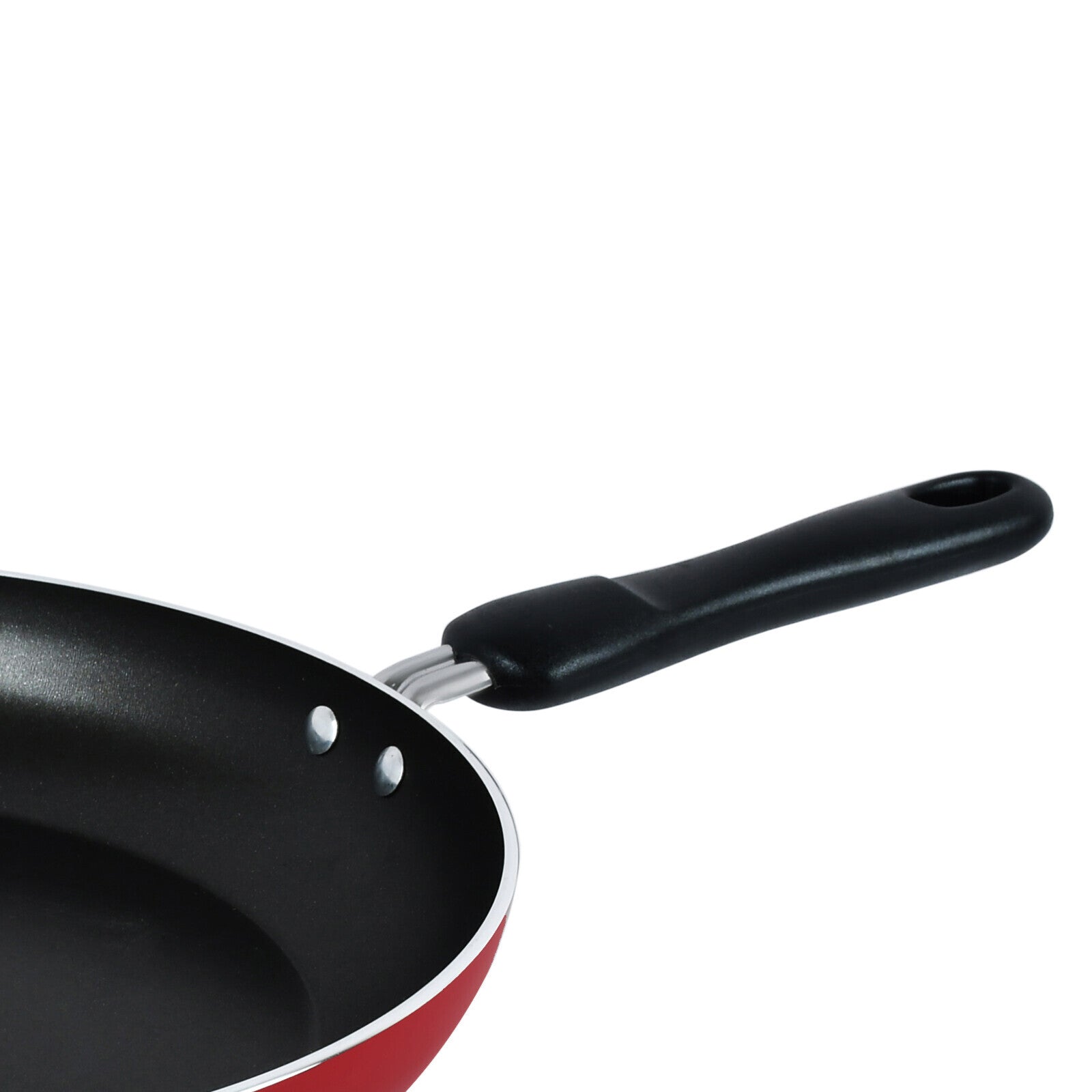 Prestige Classique Non-Stick 2Pcs Cookware Pan Set with Tools | 3X Ultra Tough Induction Compatible Frying Pan 22Cm + 28CM | Red - PR15922