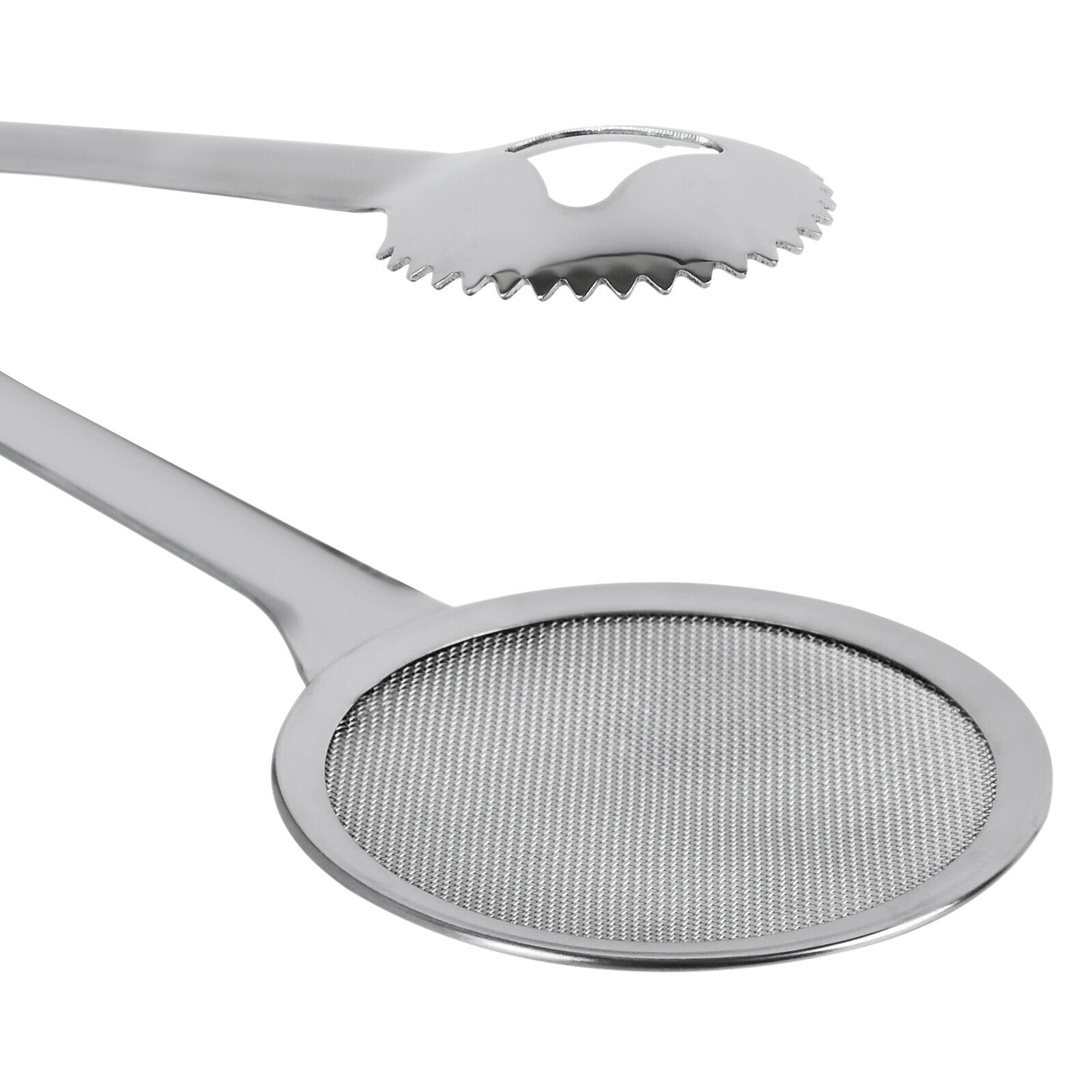 Prestige Stainless Steel Frying Tong Cum Strainer | Silver - PR81000
