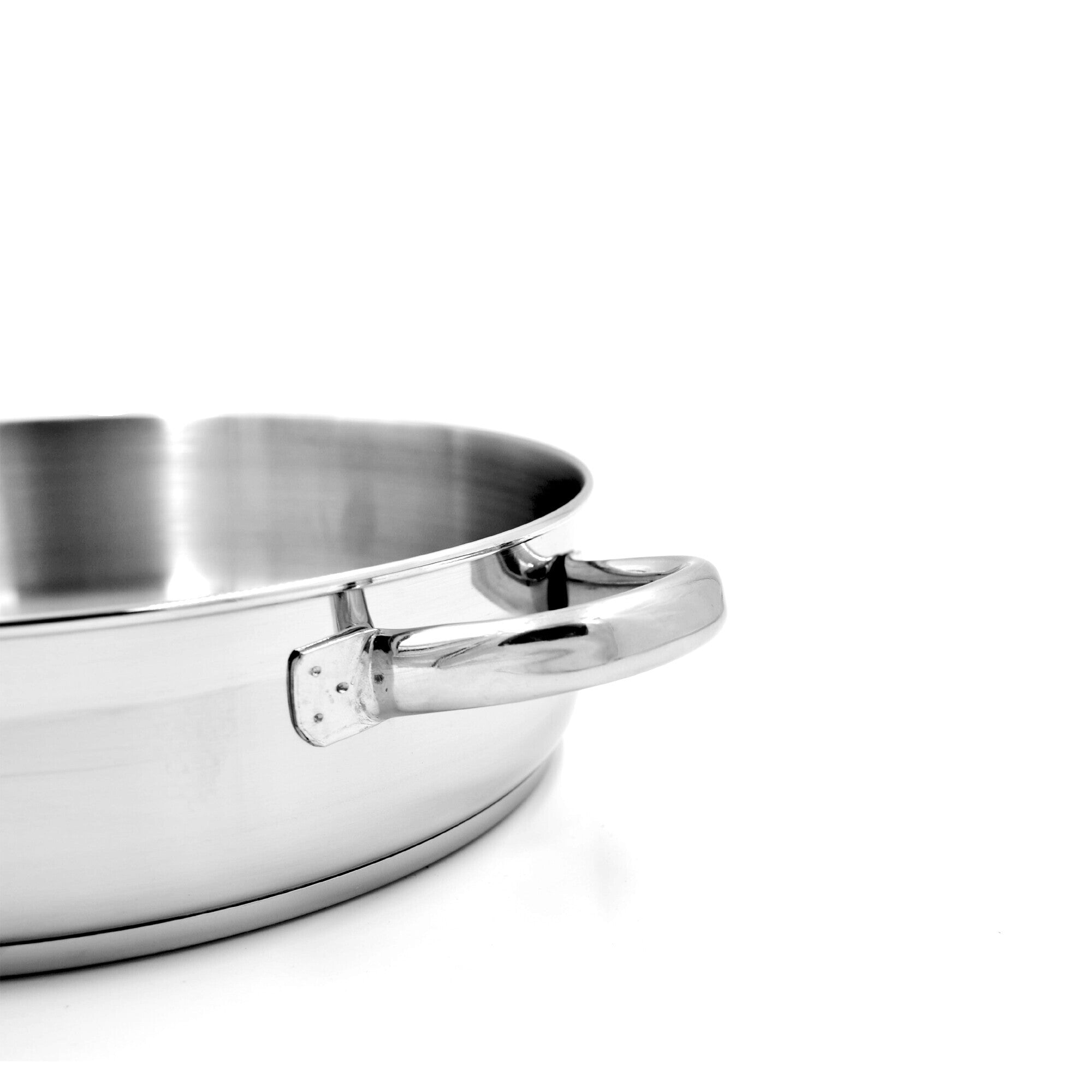 Prestige Infinity Stainless Steel Open Fry Pan 30cm | Induction Compatible Frying Pan | Silver - PR77370