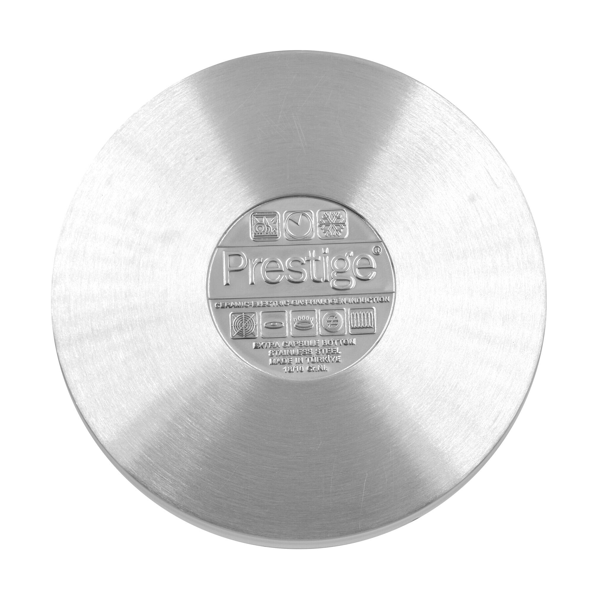 Prestige Infinity Stainless Steel Open Fry Pan 18cm | Induction Compatible Frying Pan | Silver - PR77365