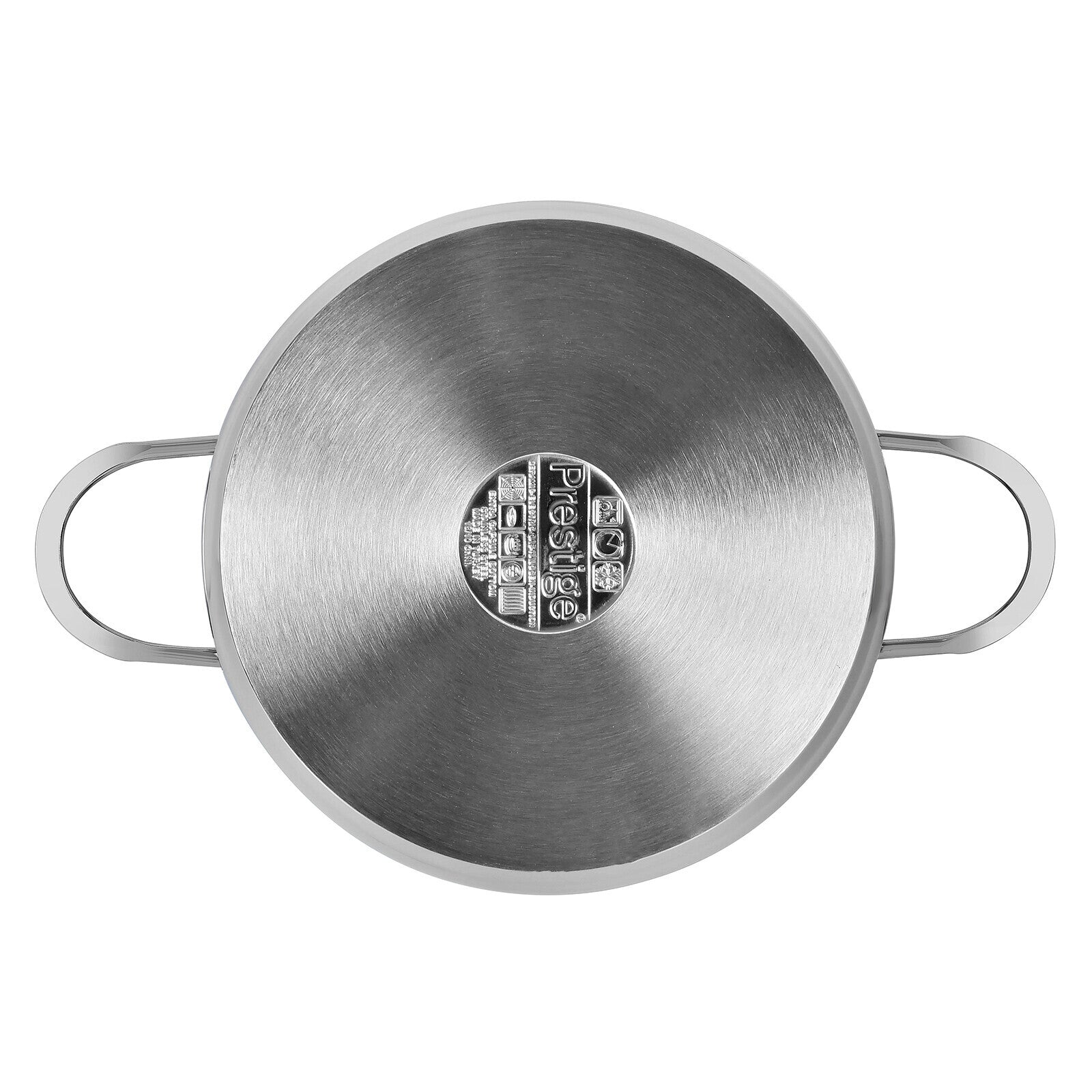 Prestige Infinity Stainless Steel Casserole with Glass Lid 24cm / 7.5 Ltr | Induction Compatible Covered Stockpot | Soup Pots | Silver - PR77375