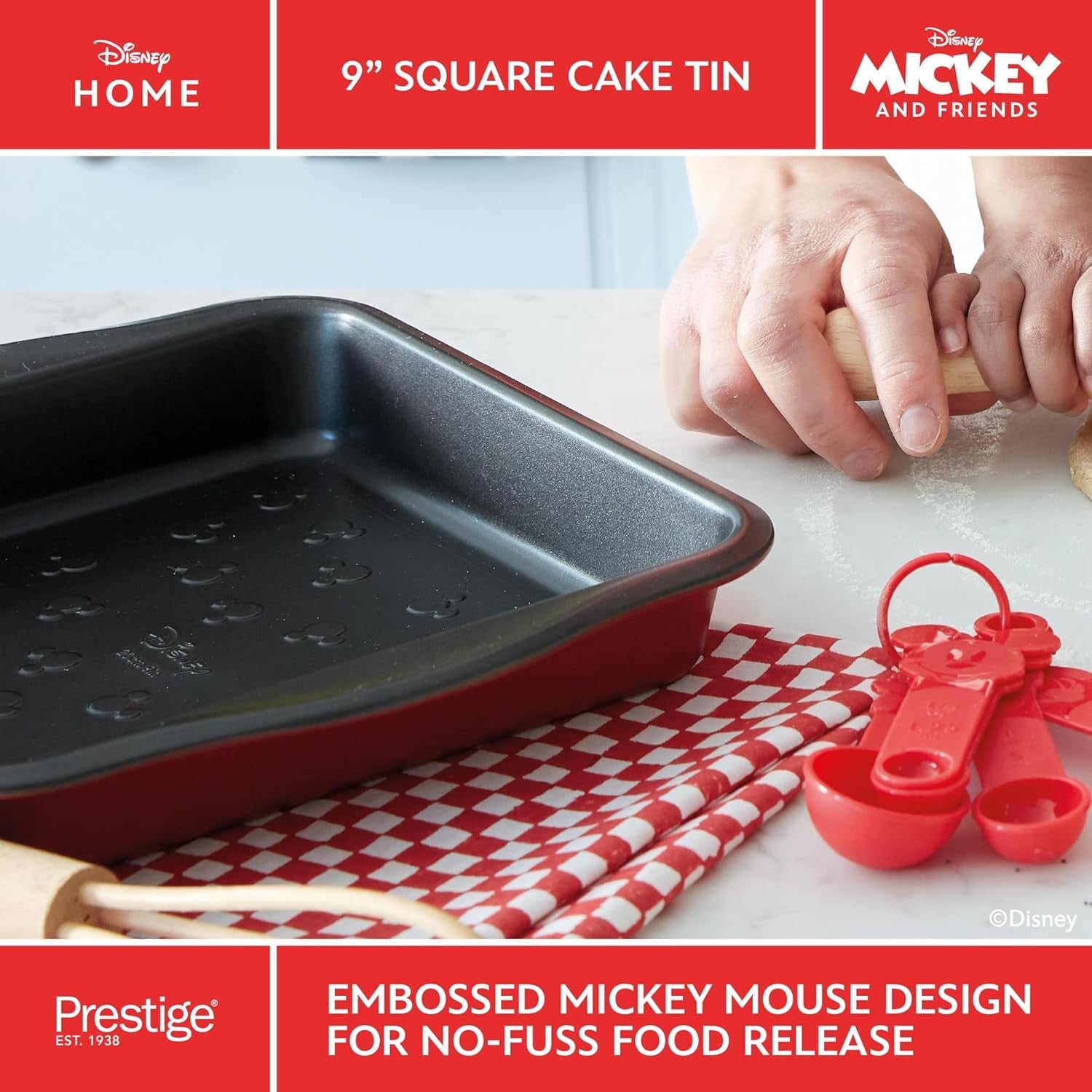 Prestige X Disney Bakeware Square Cake Tin 9" | PR48800