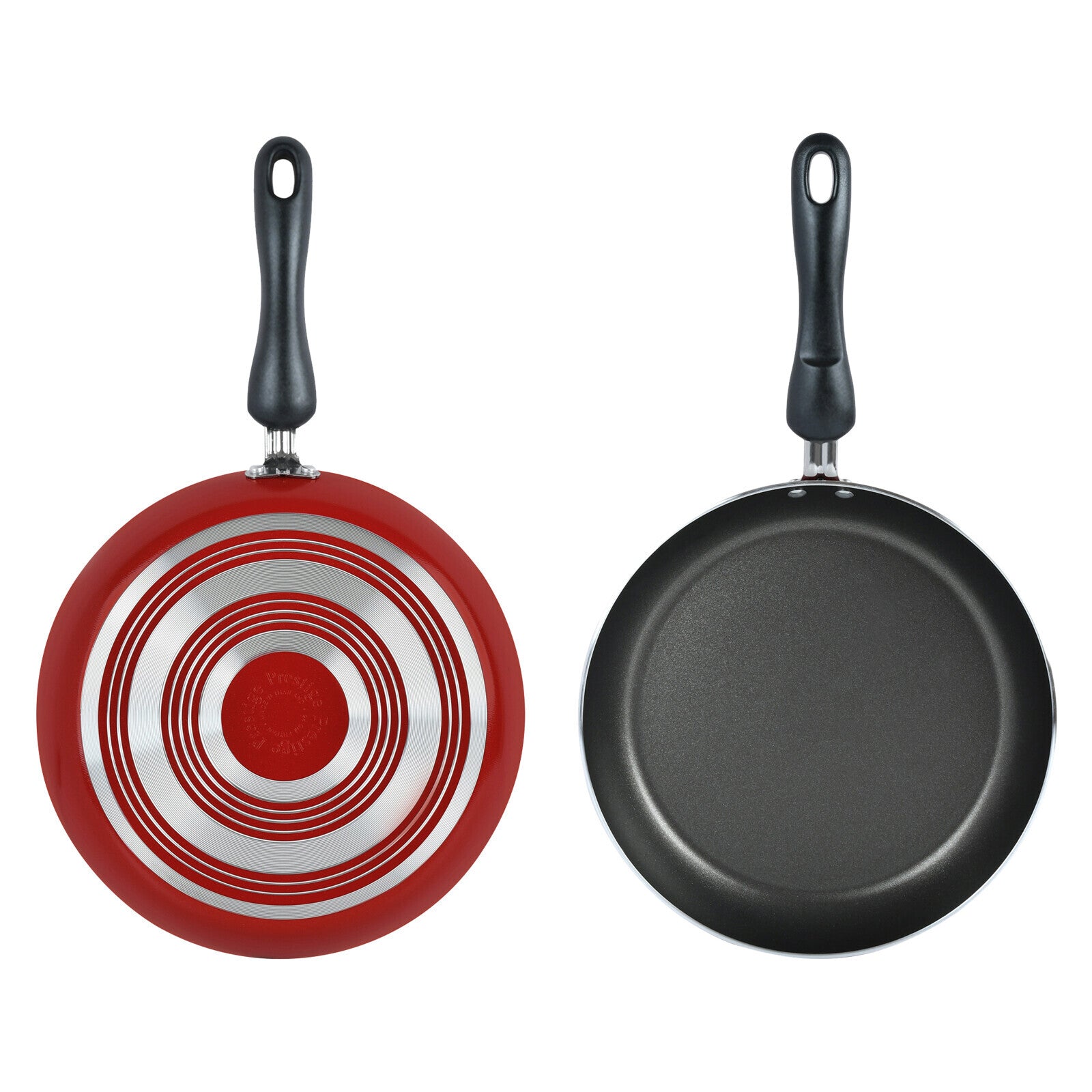 Prestige Value Pack Non-Stick Cookware sets 9Pcs | Non Stick Aluminium Pots and Pans Cooking Set | Soup Pots Set | Frying Pan Set | PR21569 - Red