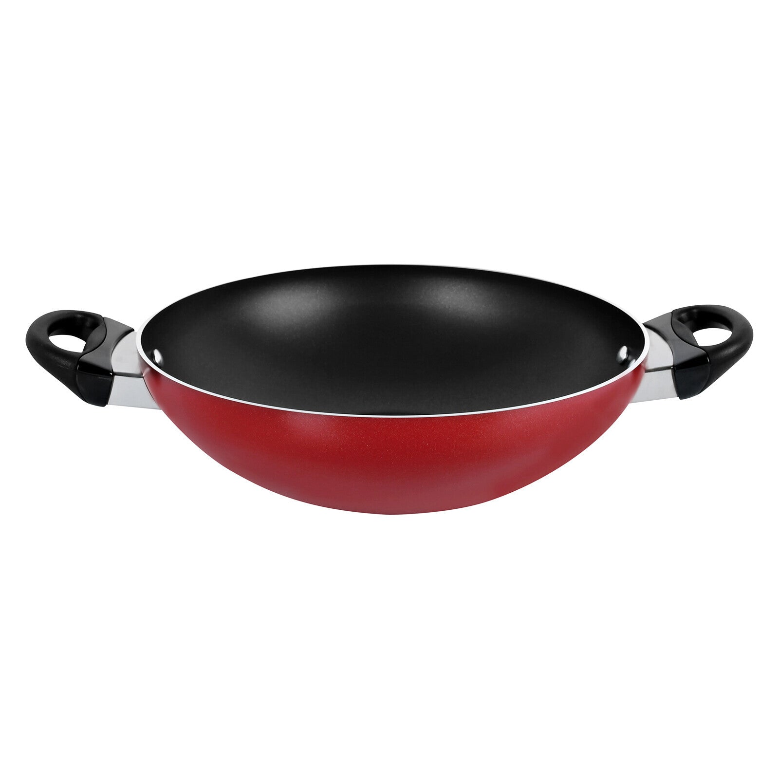 Prestige Classique Non-Stick Cookware Set | Aluminium Pots and Pans Set , Red,12 Piece,PR21179