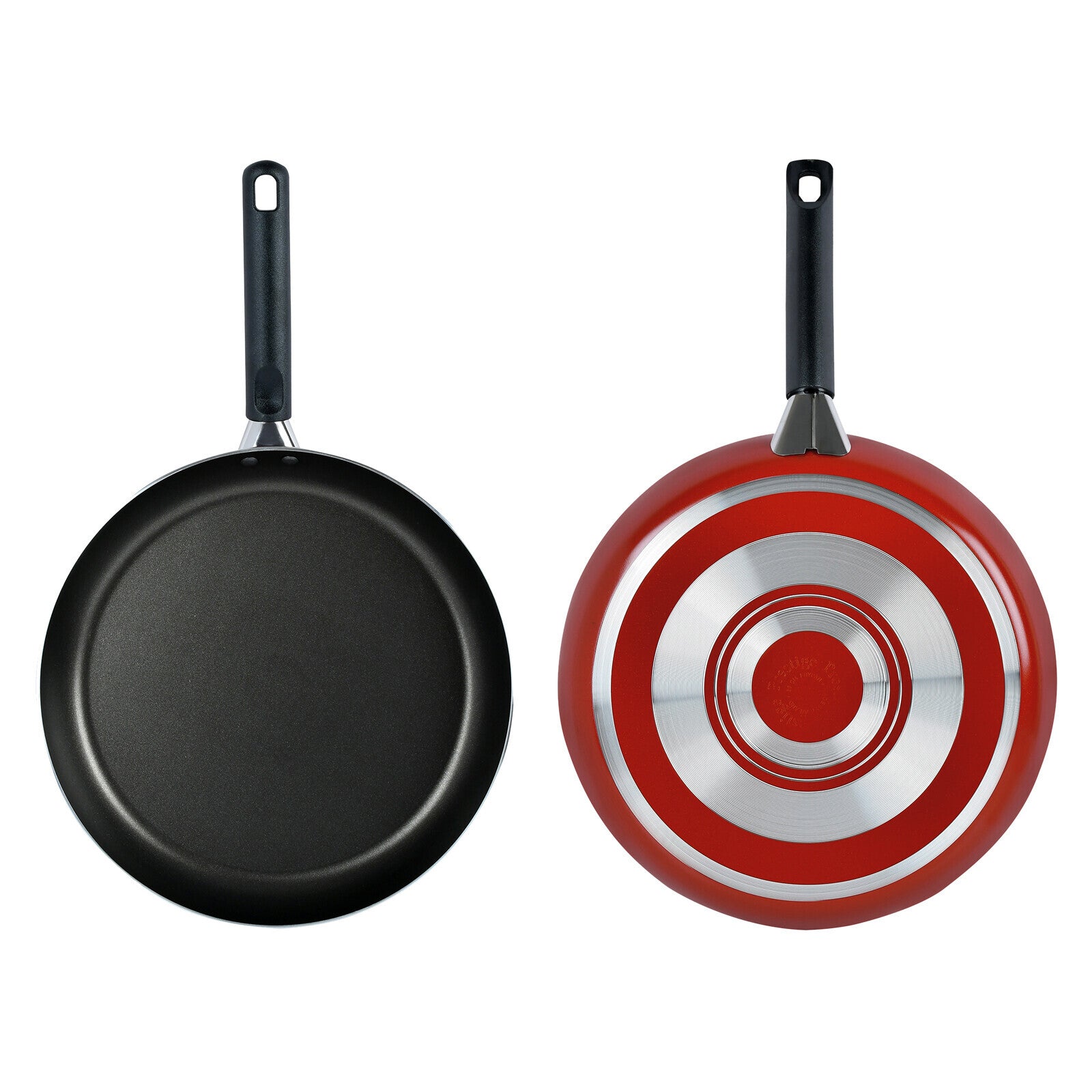 Prestige Classique Non-Stick Cookware Set | Aluminium Pots and Pans Set , Red,12 Piece,PR21179