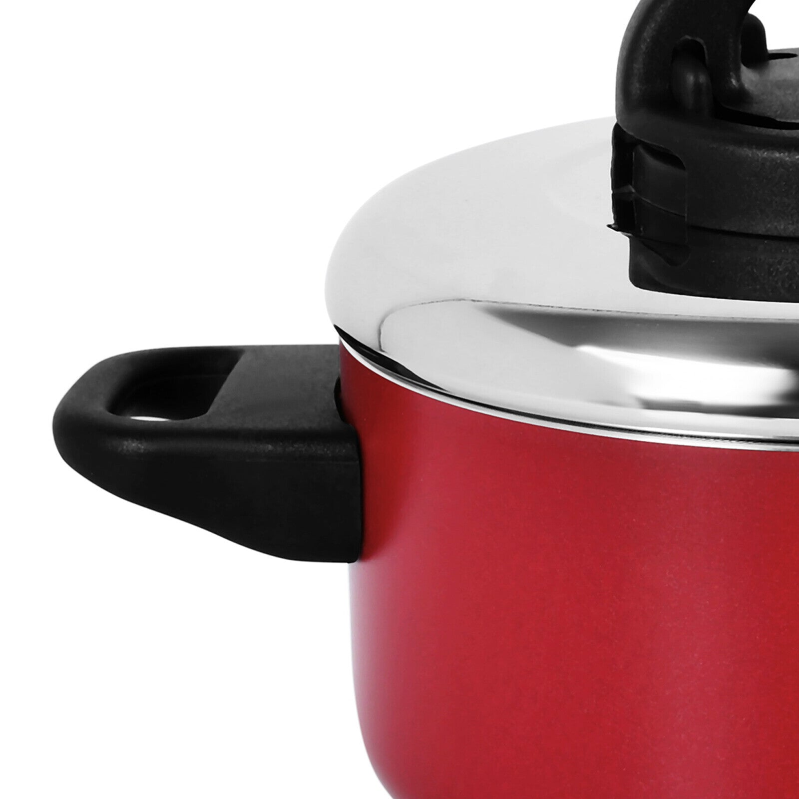 Prestige Classique Non-Stick Casserole 1.9L / 18 cm | 3X Ultra Tough Cooking Pot with Stainless Steel Lid | Red - PR21542