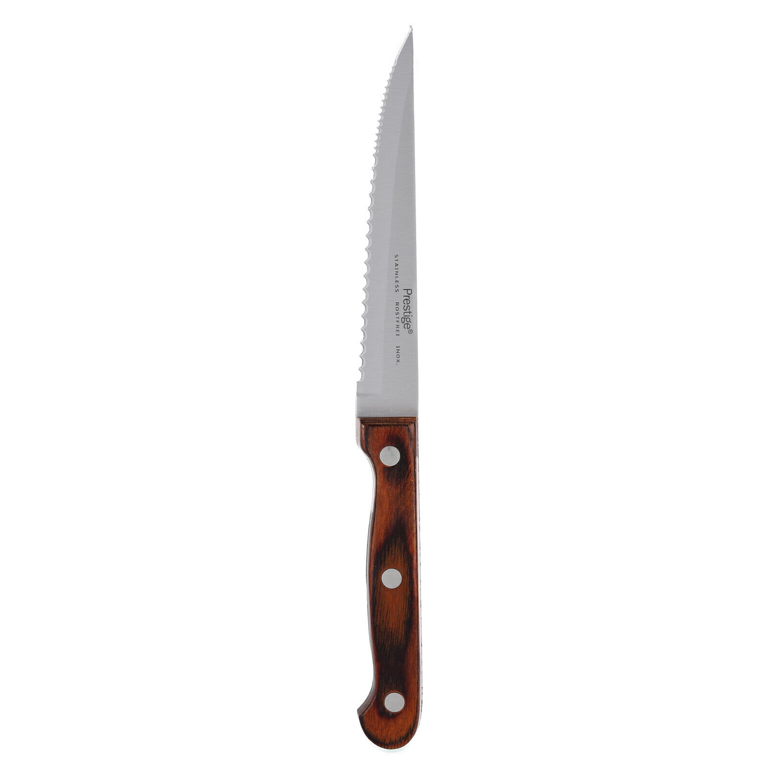 Prestige Classic Steak Knife 11.5Cm | Wooden Handle Knife | Tough Hollow Ground Blades | PR1954