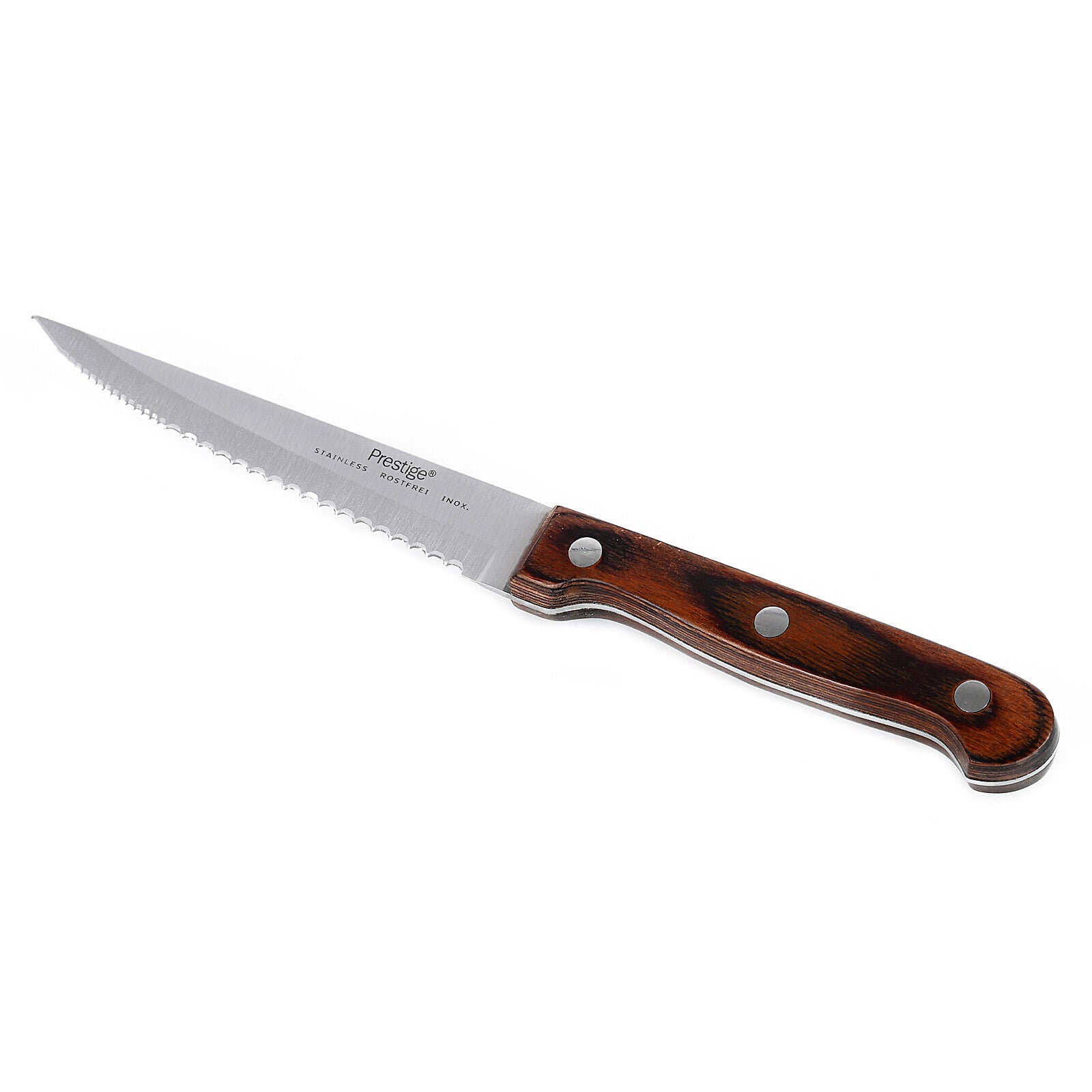 Prestige Classic Steak Knife 11.5Cm | Wooden Handle Knife | Tough Hollow Ground Blades | PR1954