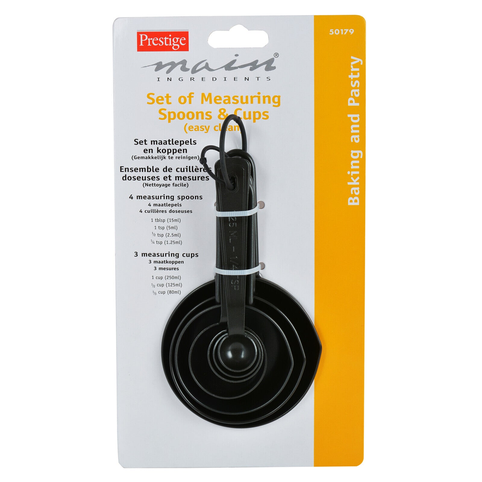 Prestige Measuring Spoons/Cups | Black - PR50179