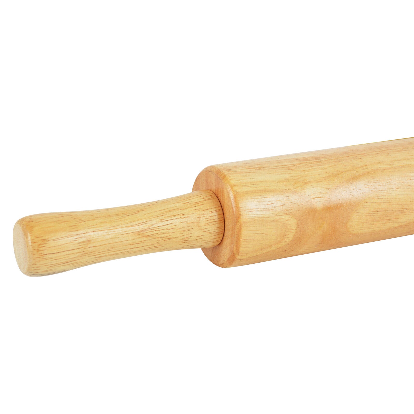 Prestige Wooden Rolling Pin | Great Control |Ergonomically Designed Handles | Brown - PR50185