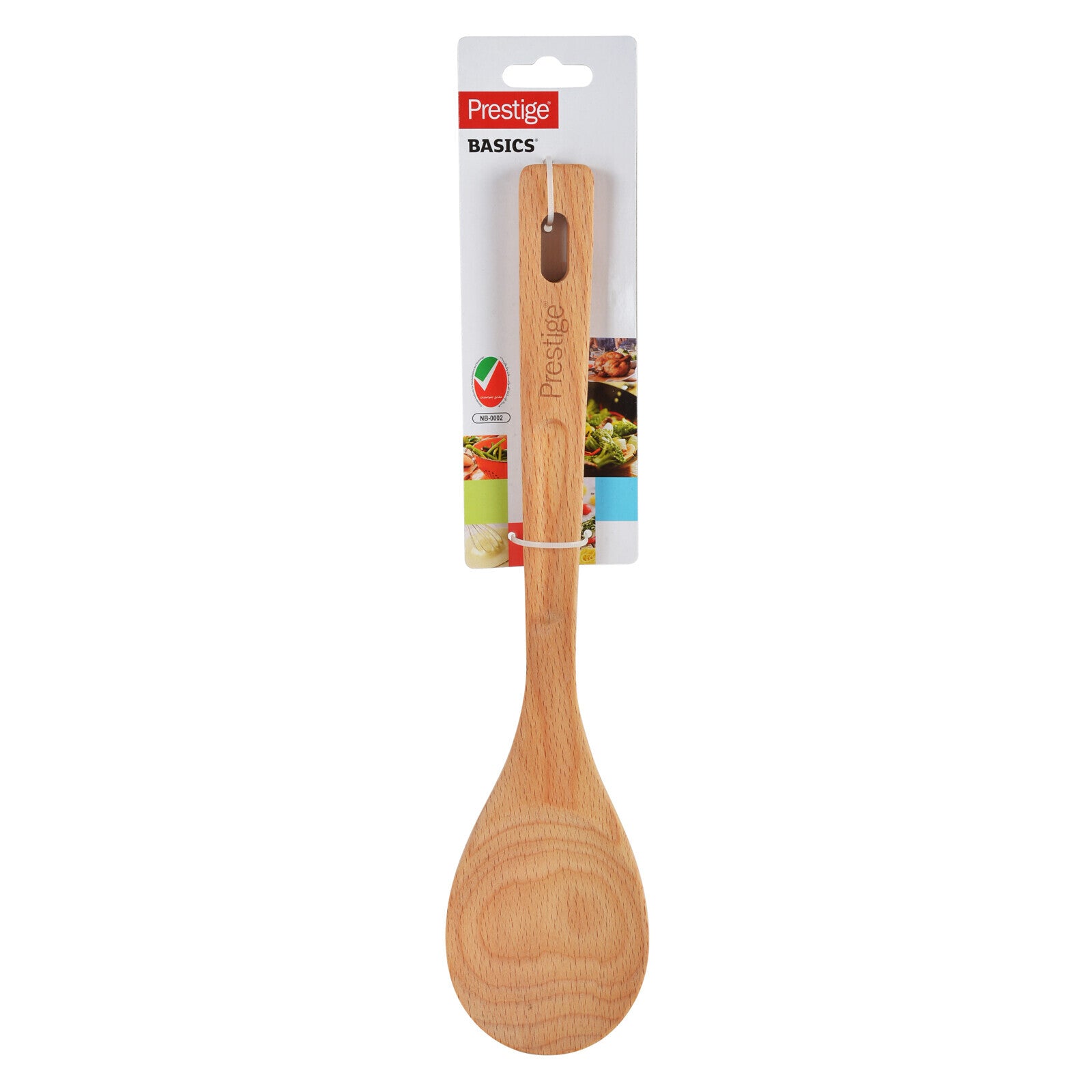 Prestige Wooden Spoon | Durable Tools Perfect for Nonstick Pan and Cookware | Brown - PR51174