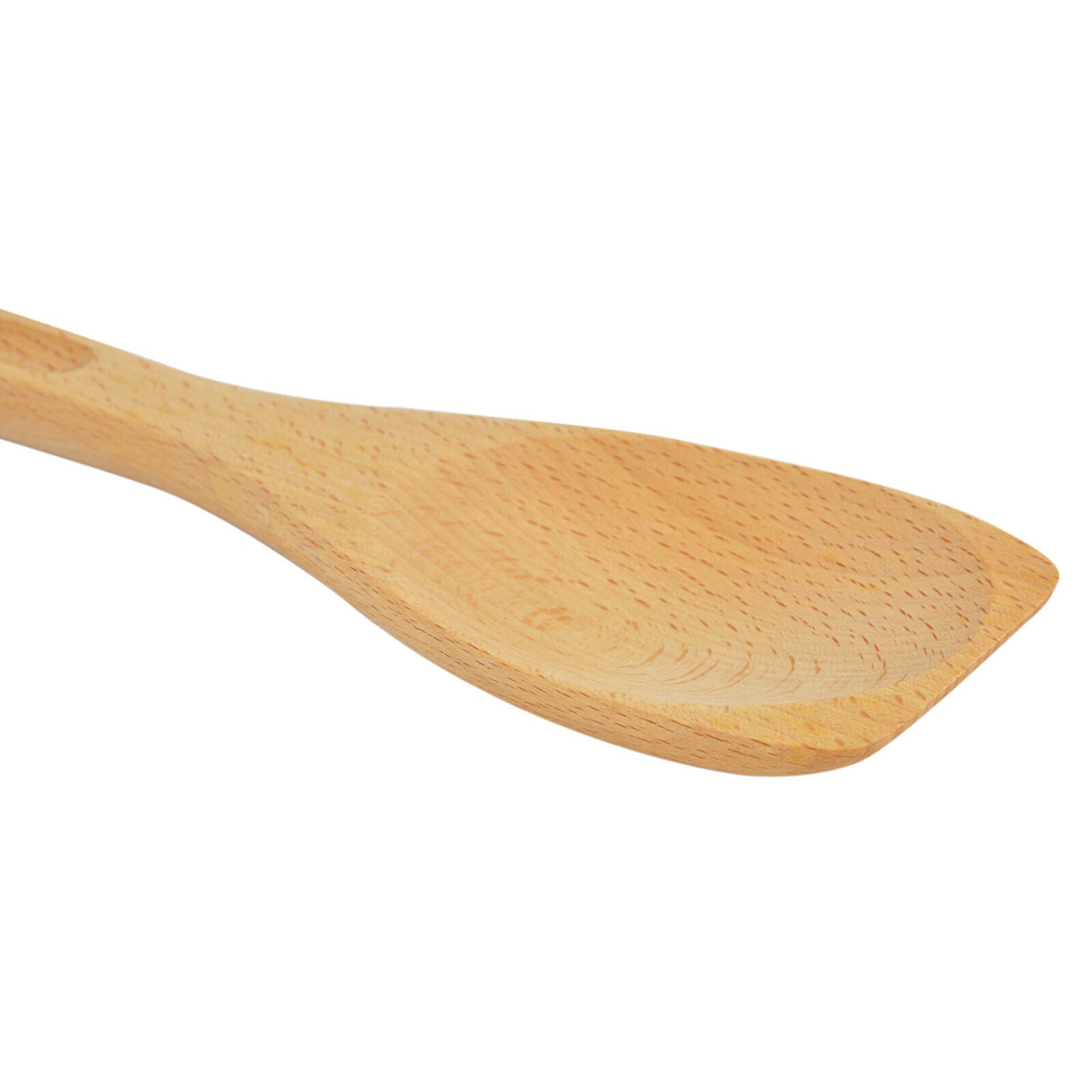Prestige Wooden Rice Spoon | Rice Paddle Spoon | Wood Non Stick Rice Scooper with Round Shallow Head | Wooden Serving Spoon | Brown PR51177
