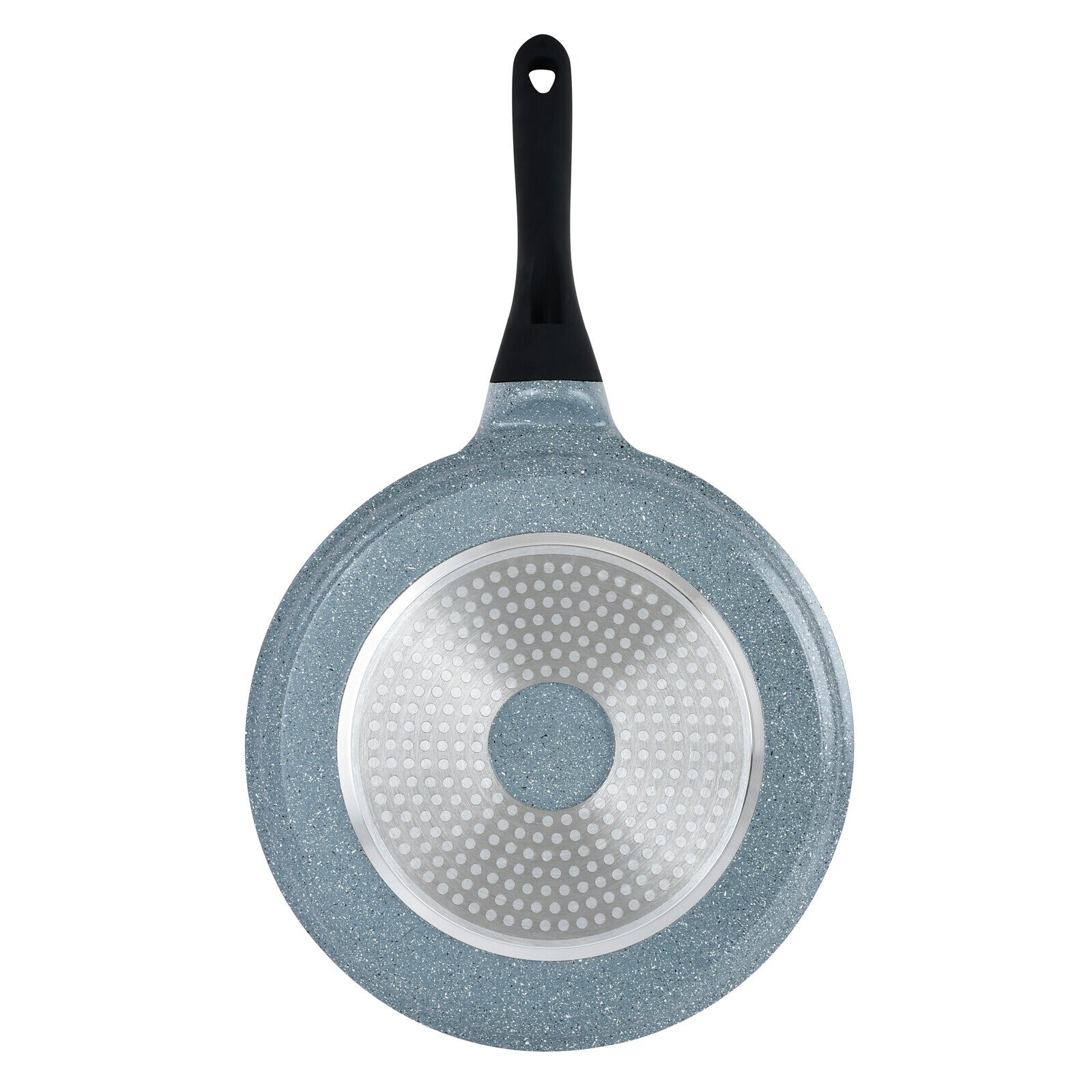 Prestige Cast Aluminium 26 CM Speckled Tawa | Long Lasting Non Stick Coating | Non Slip Bakelite Handle | Aluminium Induction base|Induction Compatible | PR15854 - Grey