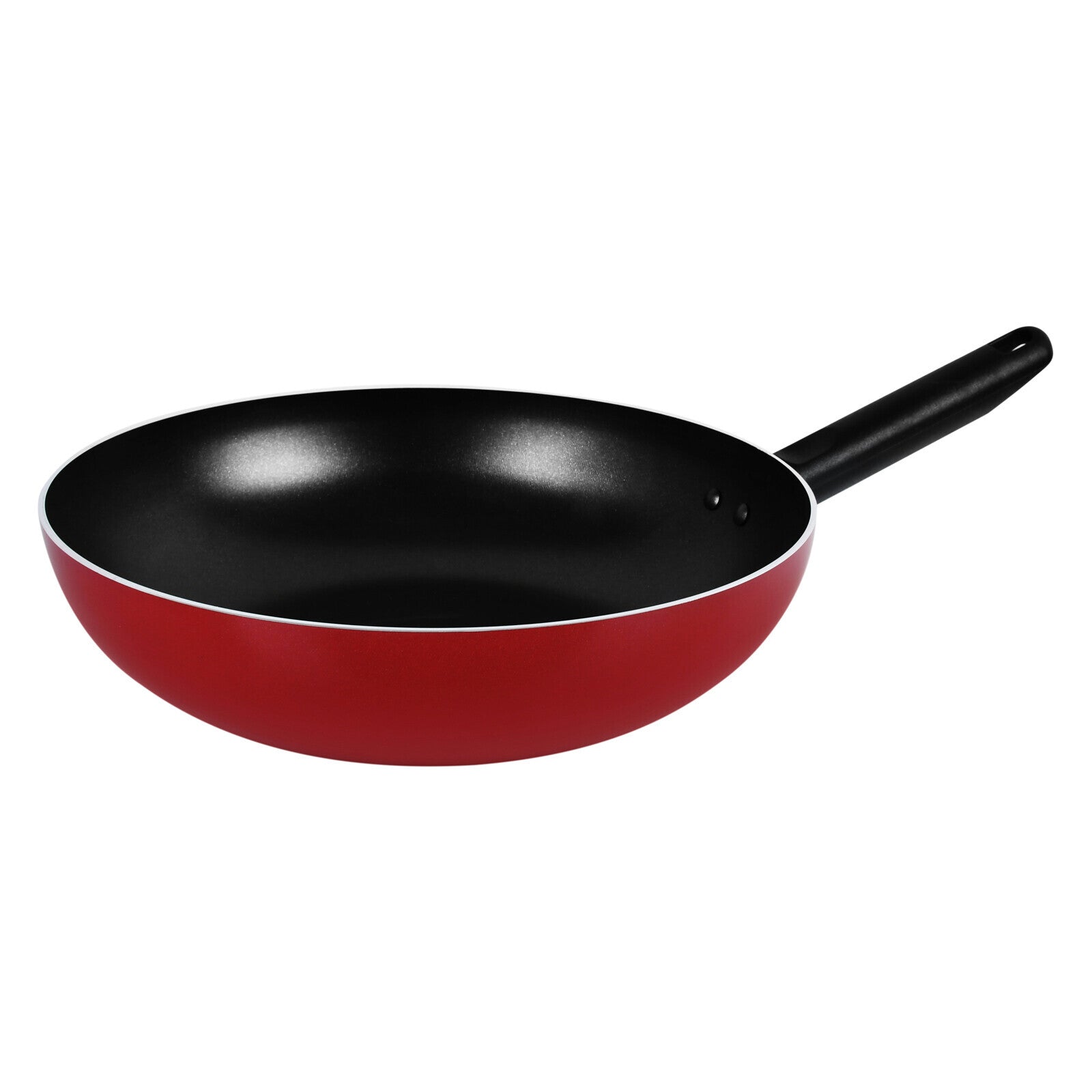 Prestige Wok 2Pcs Set with Turner | Non-Stick 26cm and 3cm Twin Set of Wok & Turner | PR21014 - Red