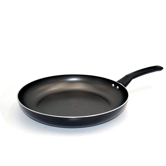 Prestige Safecook Non-stick 30cm Open Frypan | Induction Compatible Frying Pan Non-Stick | Diamond shield triple coated Pan - PR22093 - Black