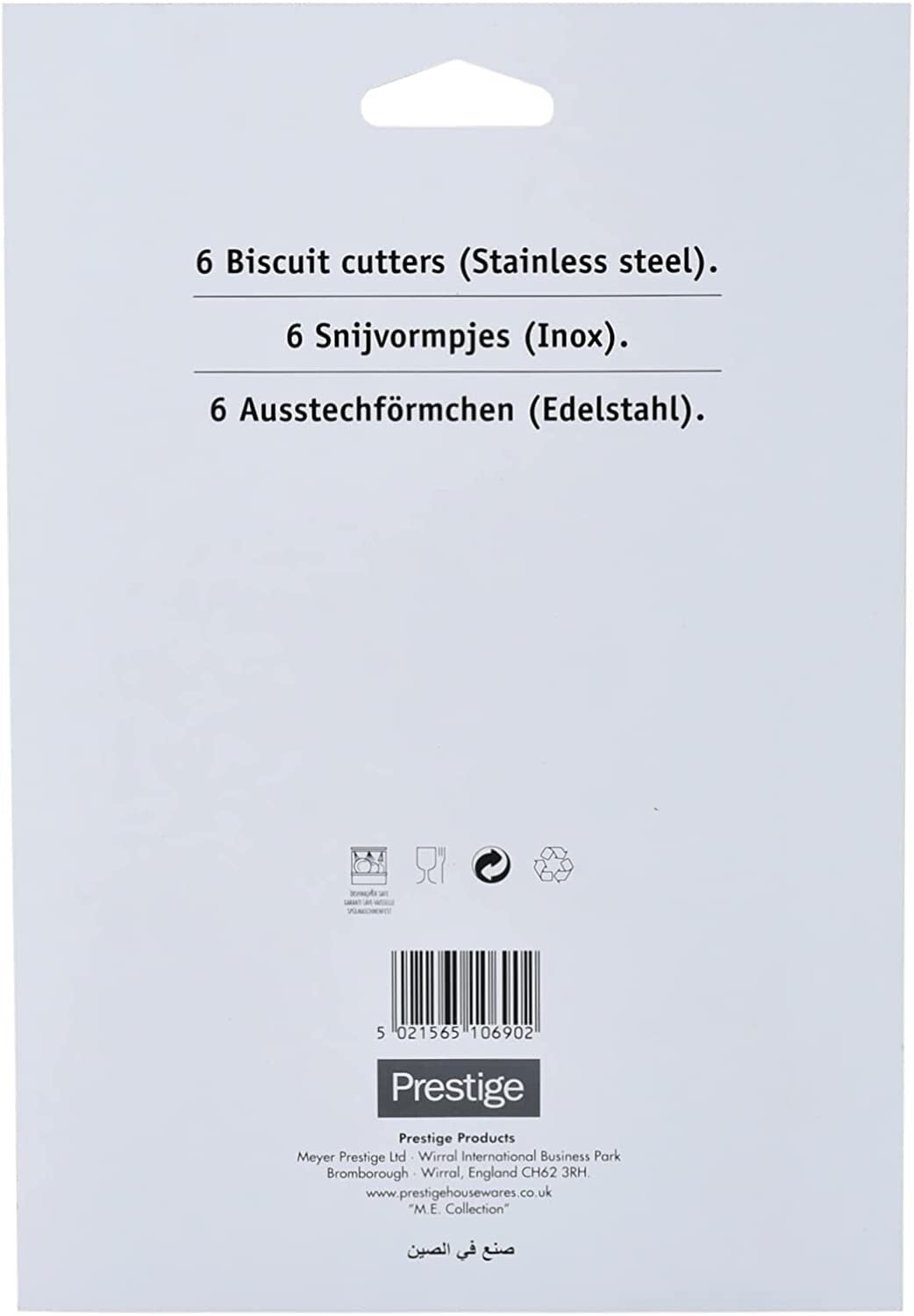 Prestige Assorted Biscuit Cutters (6pcs) | PR5686