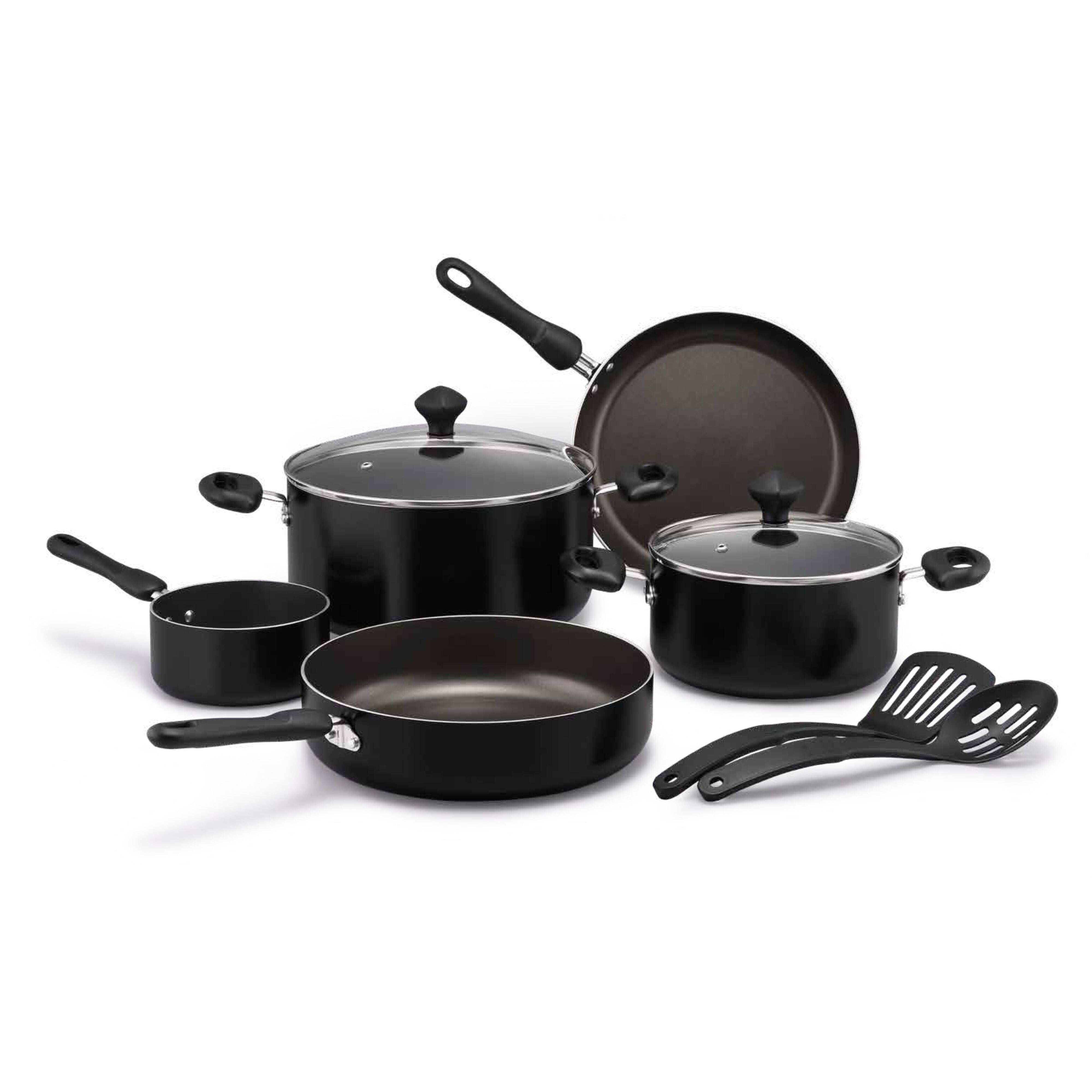 Prestige 9 Pcs Value Pack Cookware Set | Non-stick Pots and Pans Set | Cooking Set with Frying Pans, Saucepans, Saute Pan - PR22482