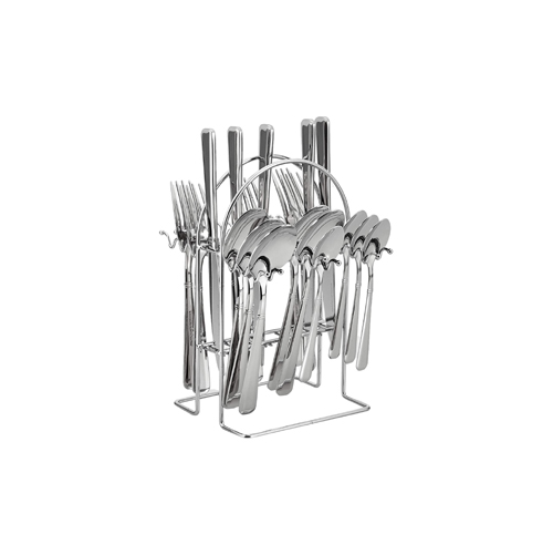 Winsor 24-Piece Stainless Steel Cutlery Set with Stand (Pilla)